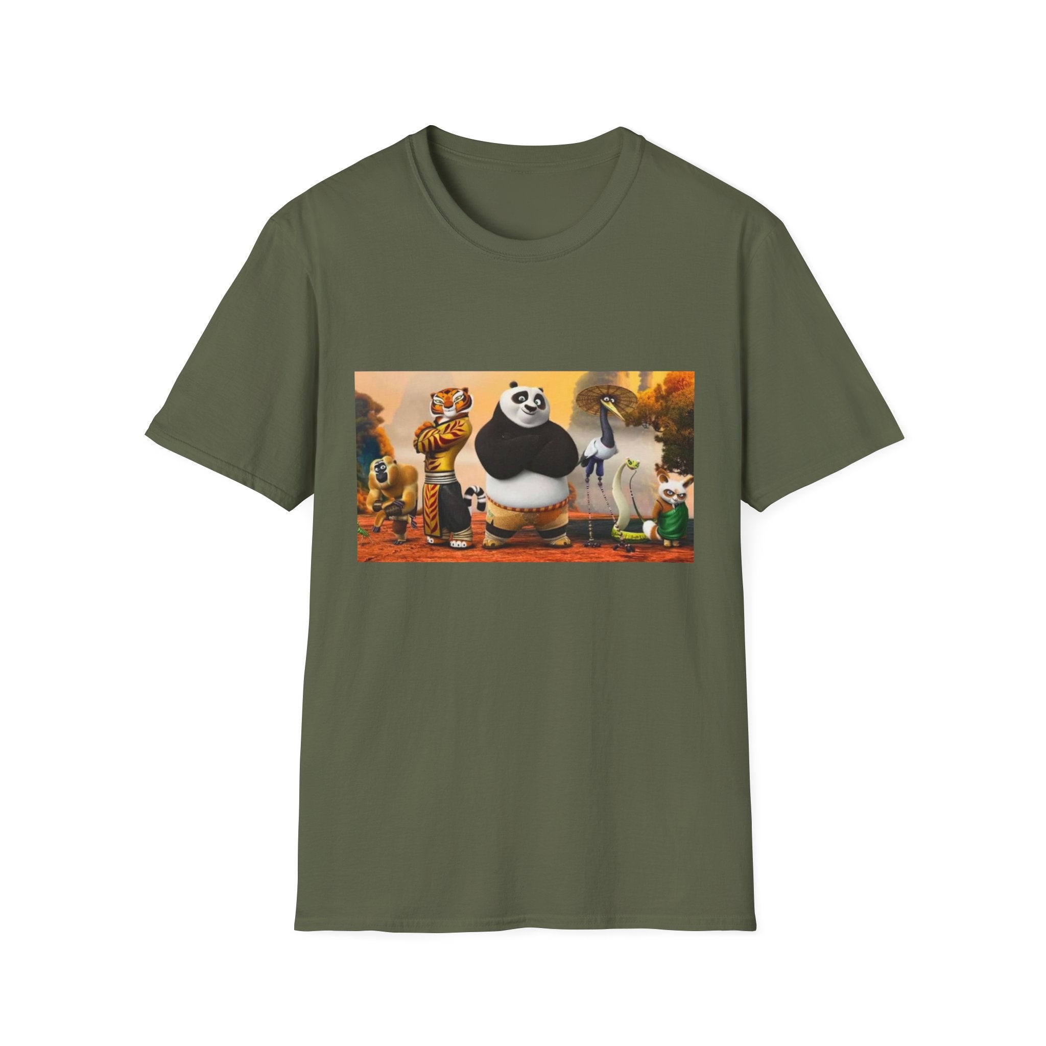 Kung Fu Panda Unisex Softstyle T-Shirt, DreamWorks Animation Youth Competitor Tee, Graphic Tee, Movie Fan Gift, Cult Classic Shirt, Comfy