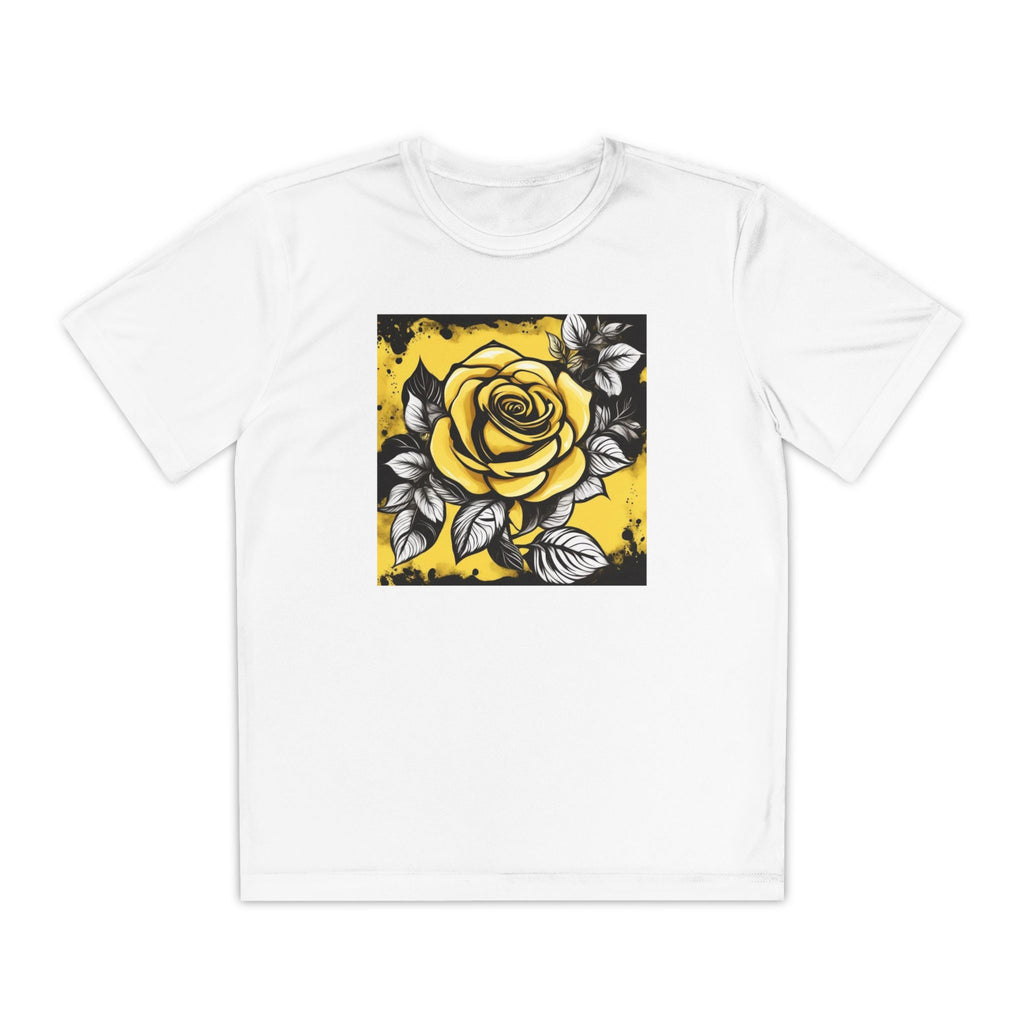 Flower Youth Tshirt, Girls Floral Tee, Kids Spring Shirt, Children's Botanical Top, Teen Blossom T-Shirt
