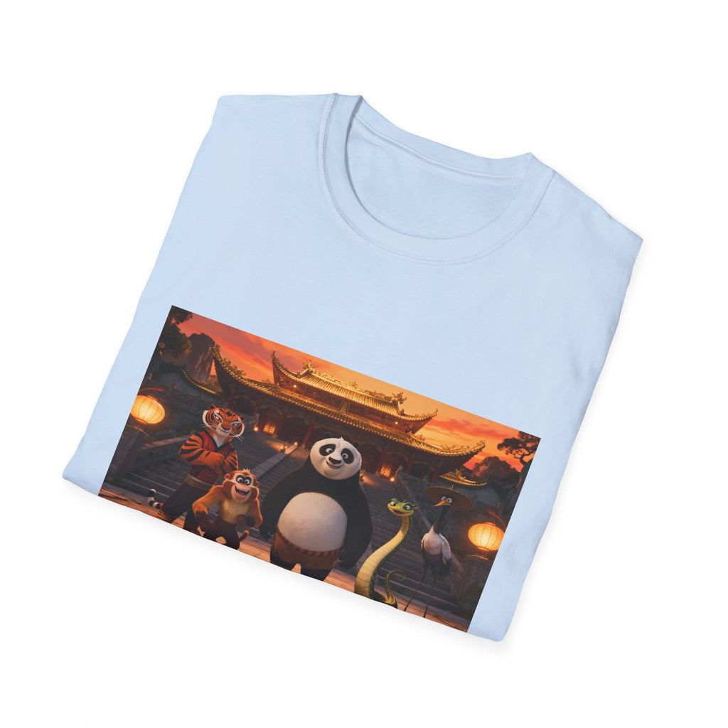 Kung Fu Panda Unisex Softstyle T-Shirt, DreamWorks Animation Youth Competitor Tee, Graphic Tee, Movie Fan Gift, Cult Classic Shirt, Comfy
