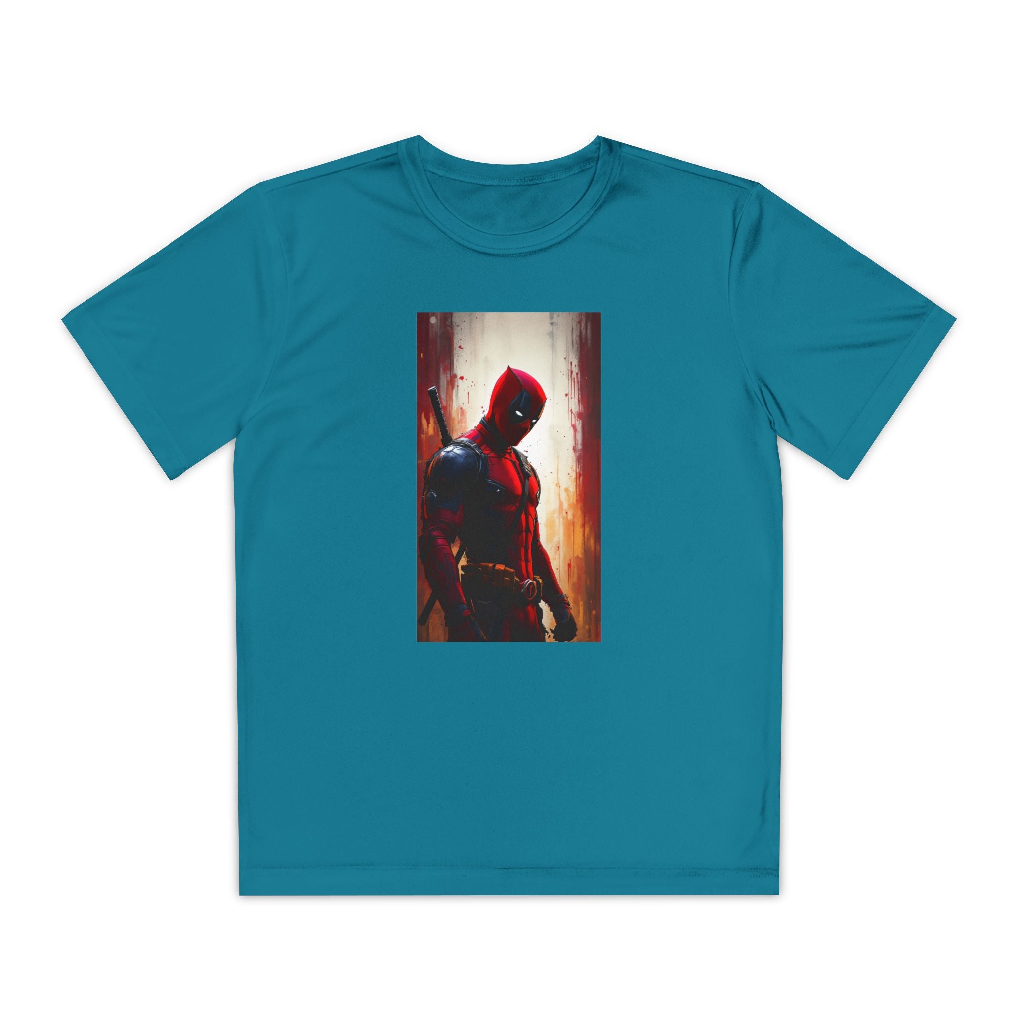 Deadpool Superhero Marvel Patriotic, Kids Graphic T-Shirt, Boys Hero Top, Girls Comic Book Clothing, Birthday