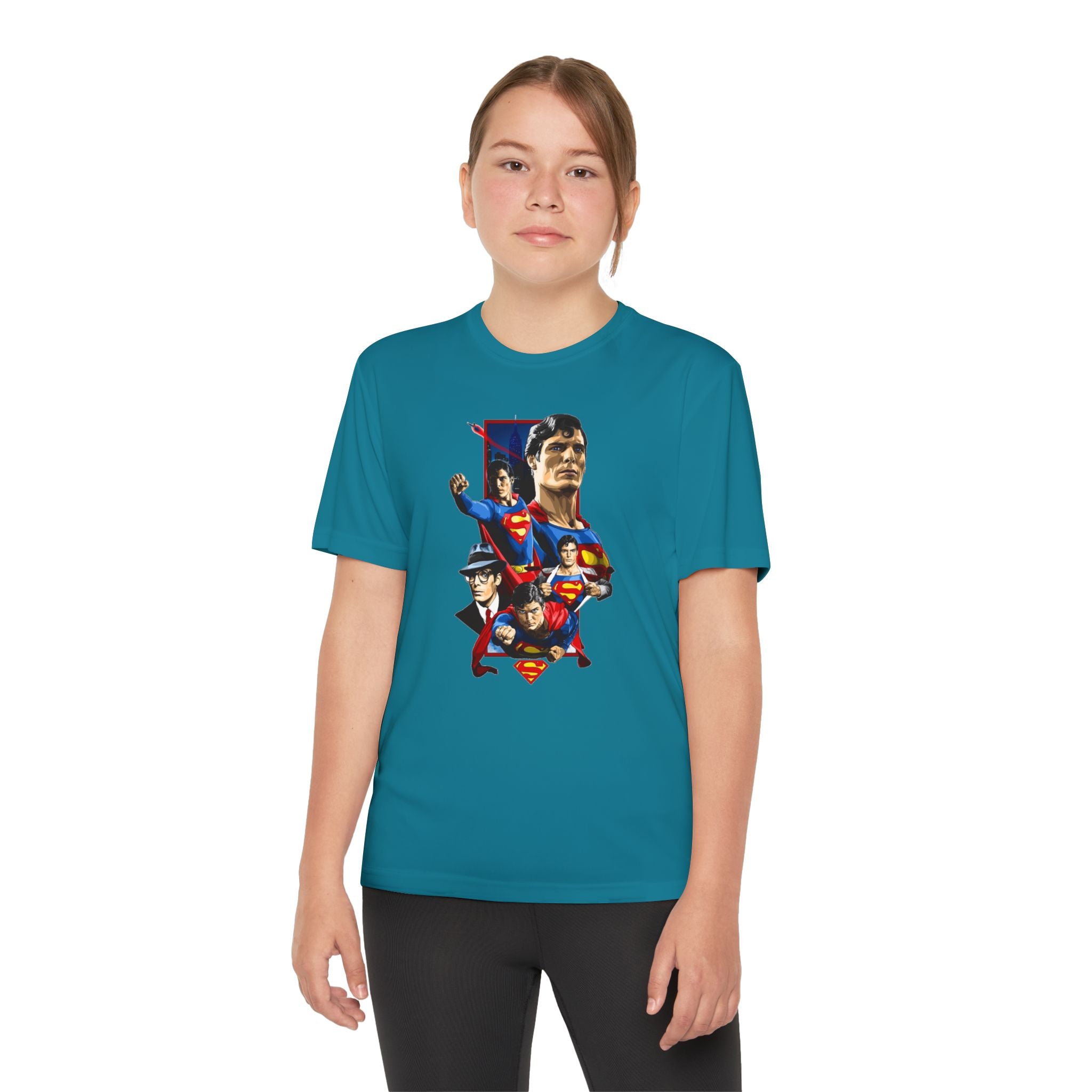 Superman Youth T-Shirt Sports Graphic Tee, Cool Athletic Shirt for Kids, Perfect for Sports Events, Team Spirit