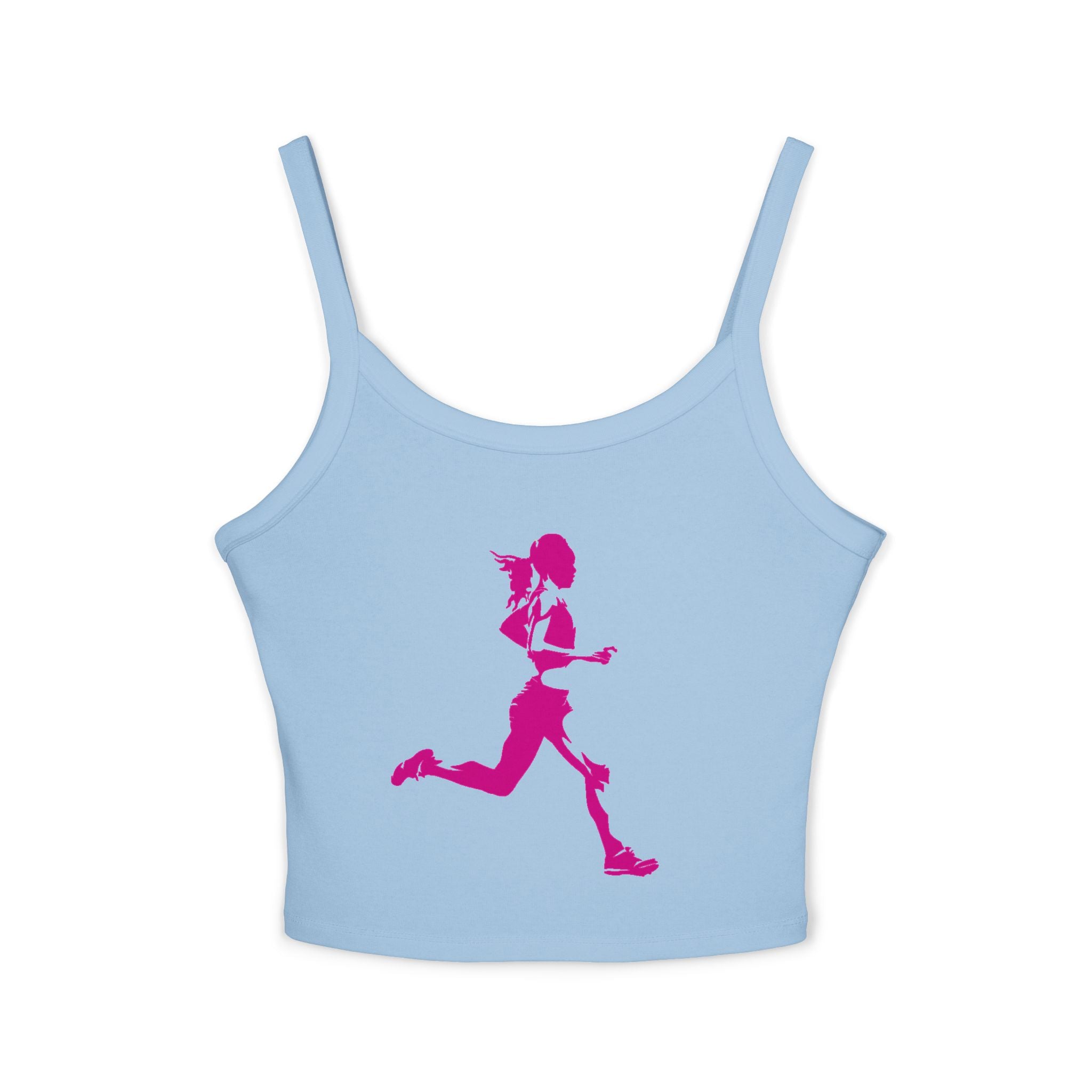 Running Woman Tank Top, Athletic Workout Top, Fitness Sleeveless Shirt, Jogging Muscle Tee, Exercise Gym Cami