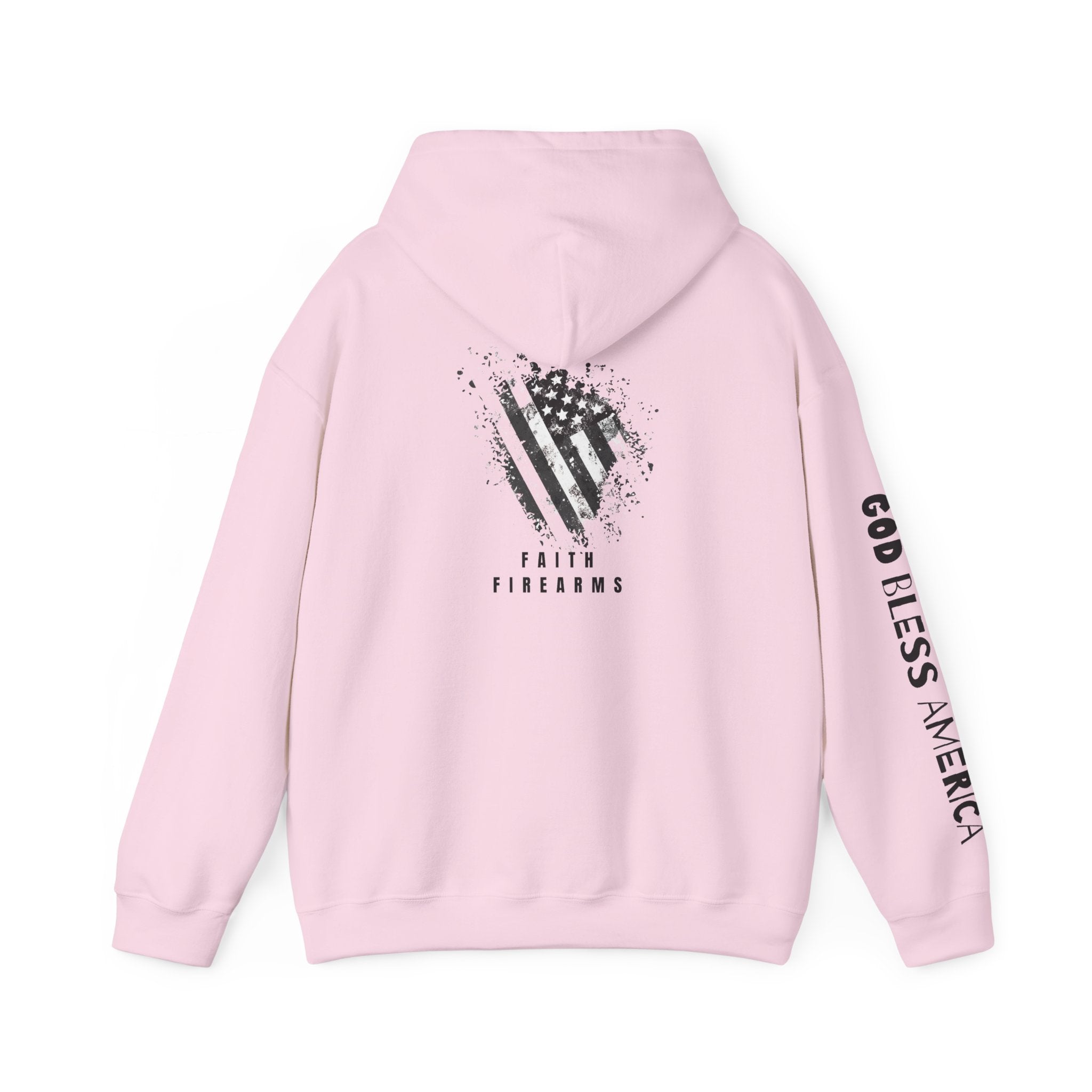 Faith Family Firearms Freedom Hooded Sweatshirt with Faith, Family, Firearms & Freedom Design - Unisex Cozy Wear for Celebrations