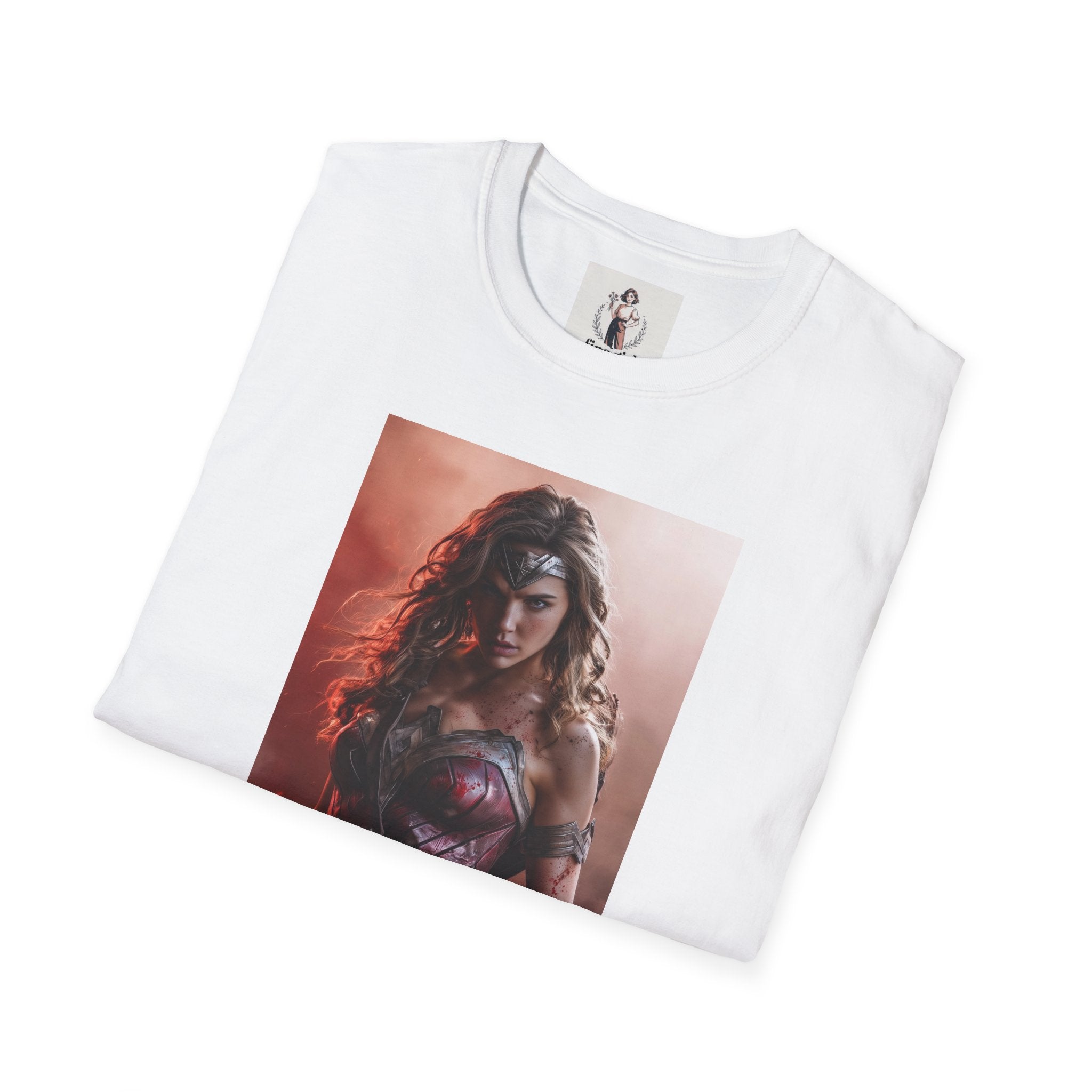 Wonder Woman Marvel Unisex Softstyle T-Shirt, Comic Book Tee, Geeky Clothing, Cosplay Costume Top