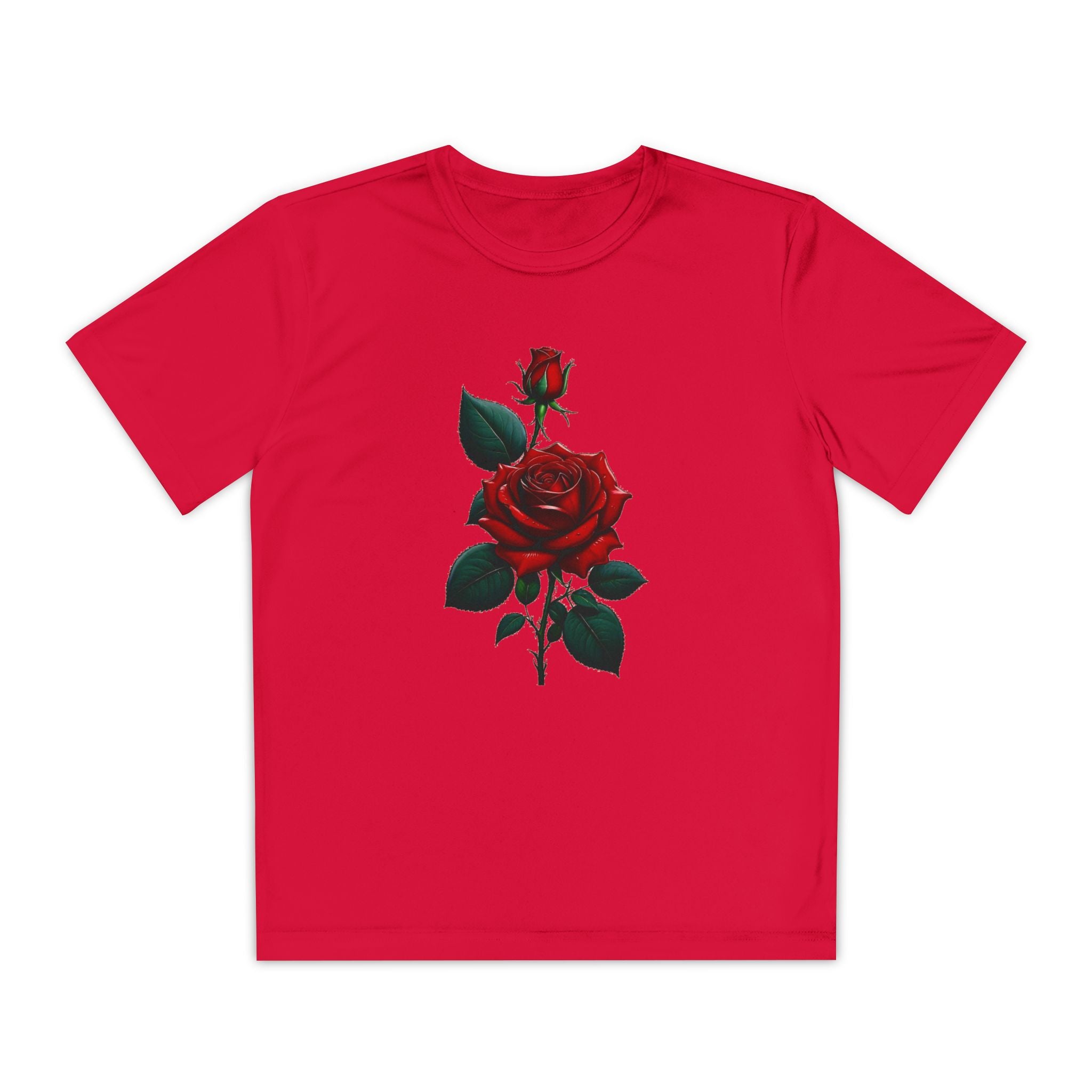 Flower Youth Tshirt, Girls Floral Tee, Kids Spring Shirt, Children's Botanical Top, Teen Blossom T-Shirt