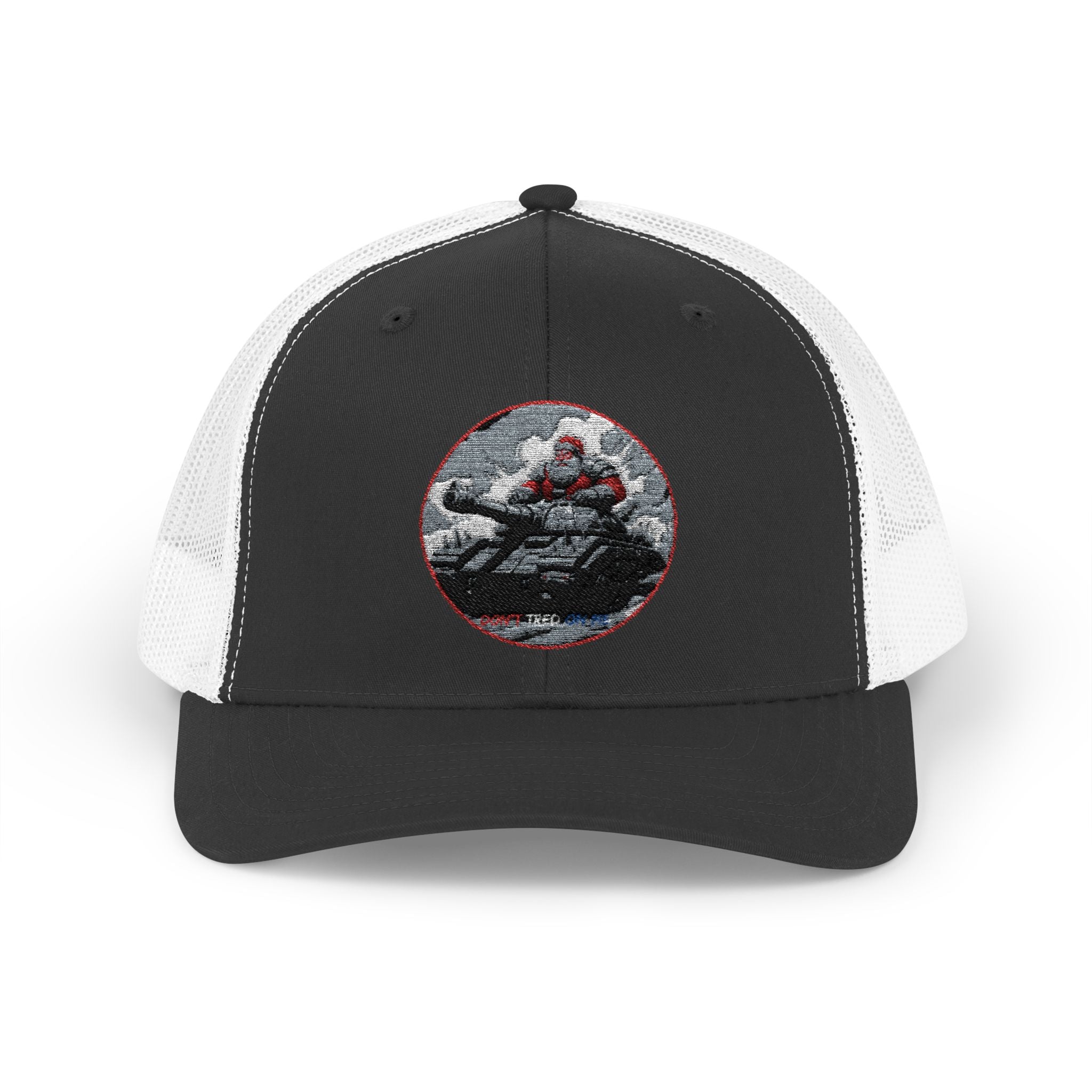 Santa Claus On A Tank Christmas Patriotic, Trucker Cap, Patriotic hat, Truckers Hat, Patriotic Accessories
