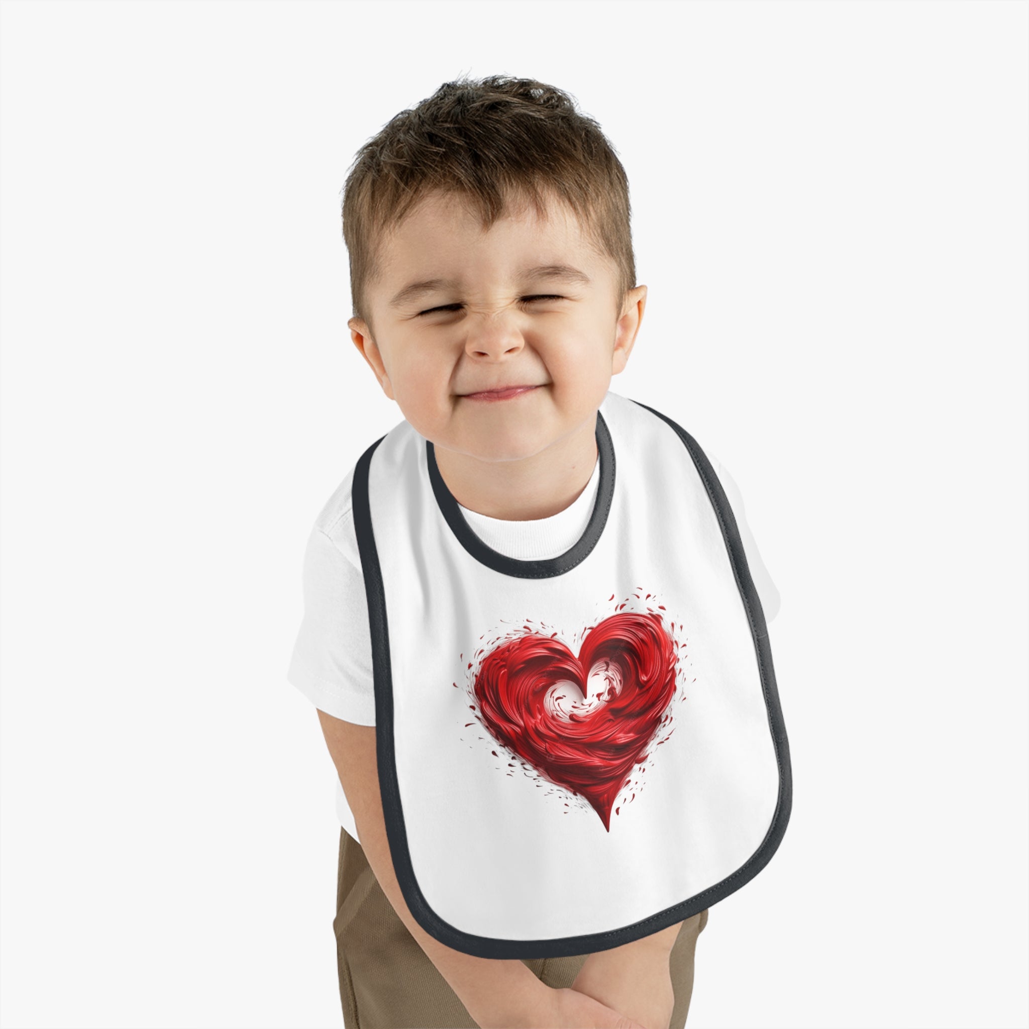 Cute Baby Bib - Tiny but Mighty, Infant Feeding Bib, Baby Shower Gift, Newborn Accessories, Elephant Design, Everyday Use