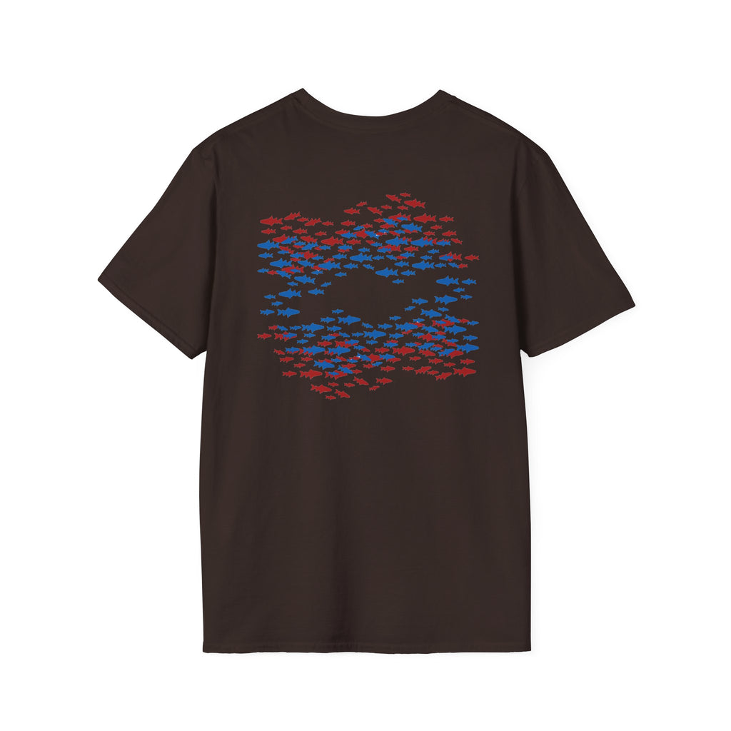 Patriotic Fishing Tshirt, American Flag Tee, 4th of July Shirt, USA Independence Day Top, Patriotic Graphic Tee, Unisex Patriotic