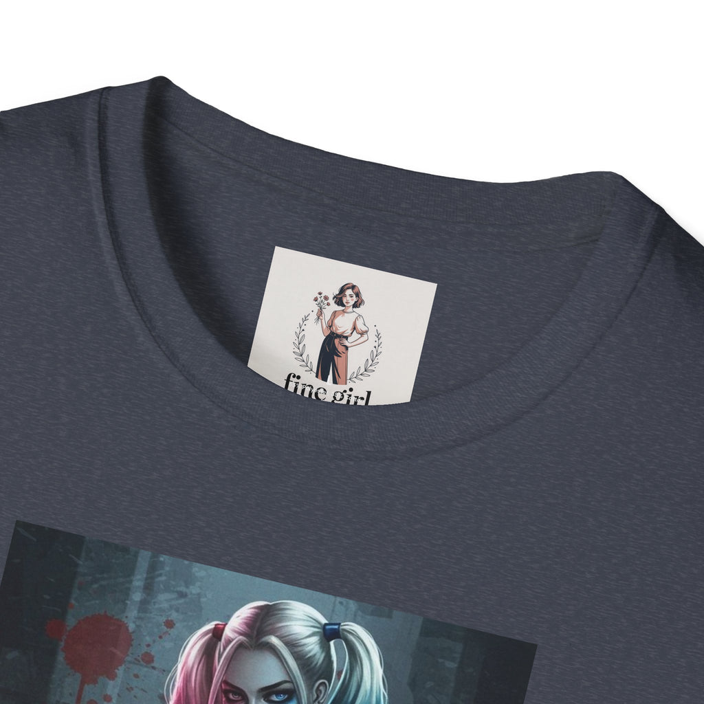Haily Quinn Superhero Marvel Unisex Softstyle T-Shirt, Comic Book Tee, Graphic Novel Shirt, Geeky Clothing, Cosplay Costume Top