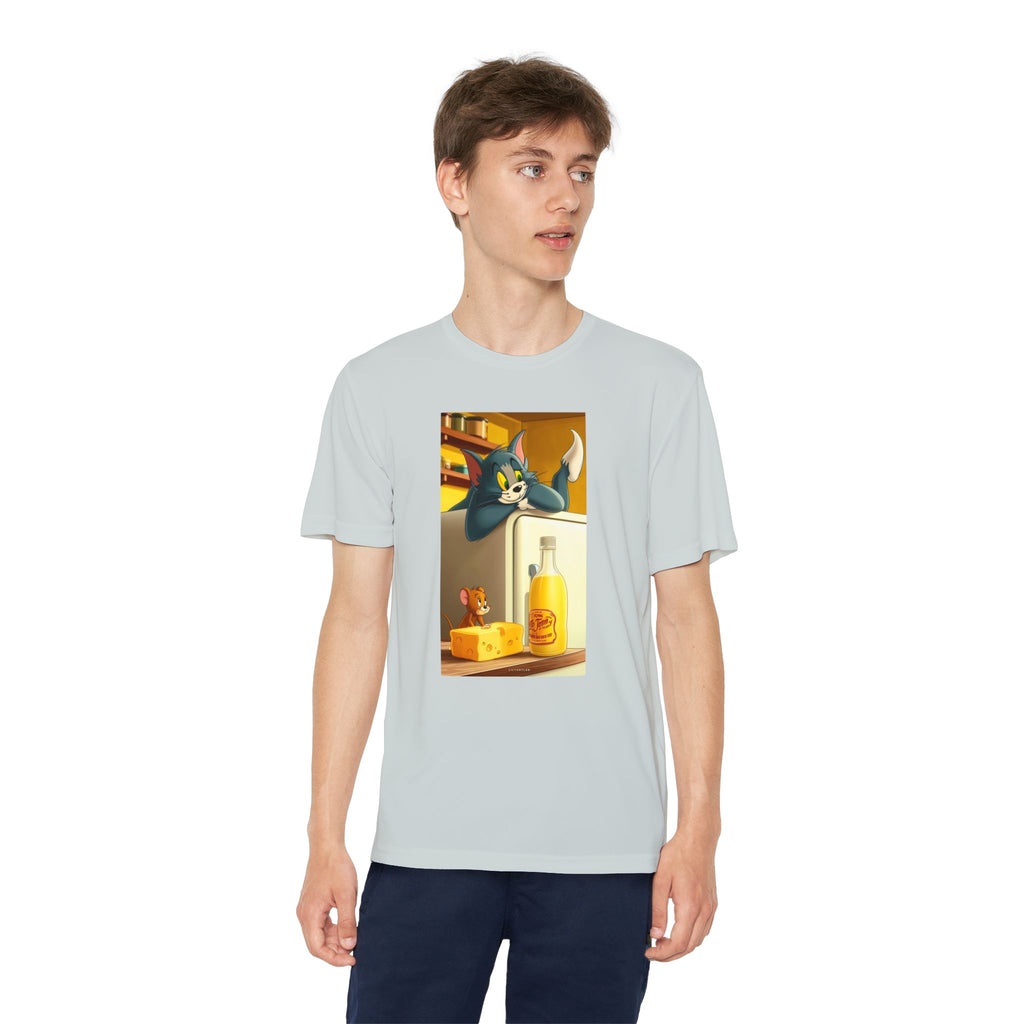 Youth Competitor Tee with Tom And Jerry design, Cartoon Graphic Kid's T-Shirt, Kids Tee, Children's Clothing, Funny Tee for Boys and Girls