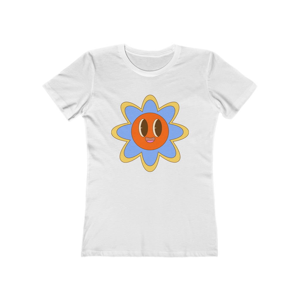 Flower Women's Tshirt, Floral Graphic Tee, Casual Top for Her, Spring Blossom Shirt, Botanical Print Blouse