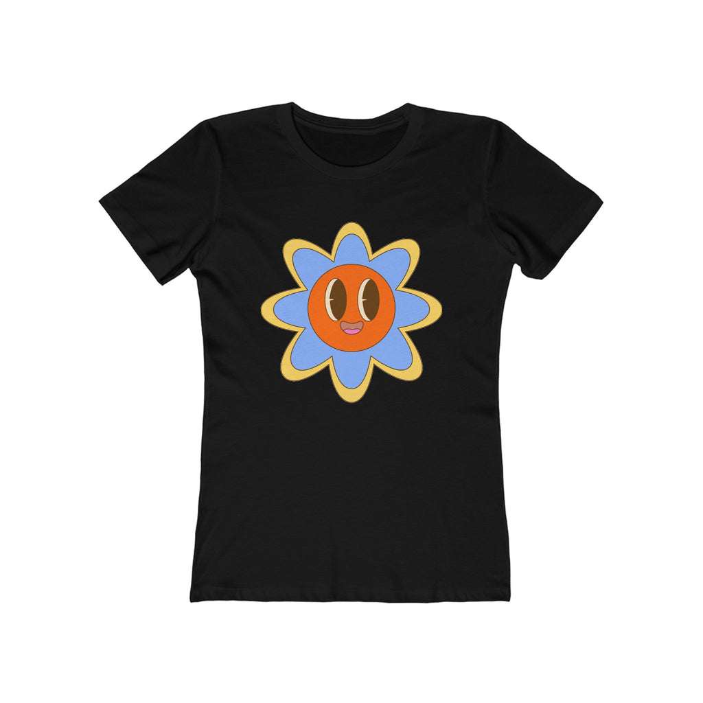Flower Women's Tshirt, Floral Graphic Tee, Casual Top for Her, Spring Blossom Shirt, Botanical Print Blouse