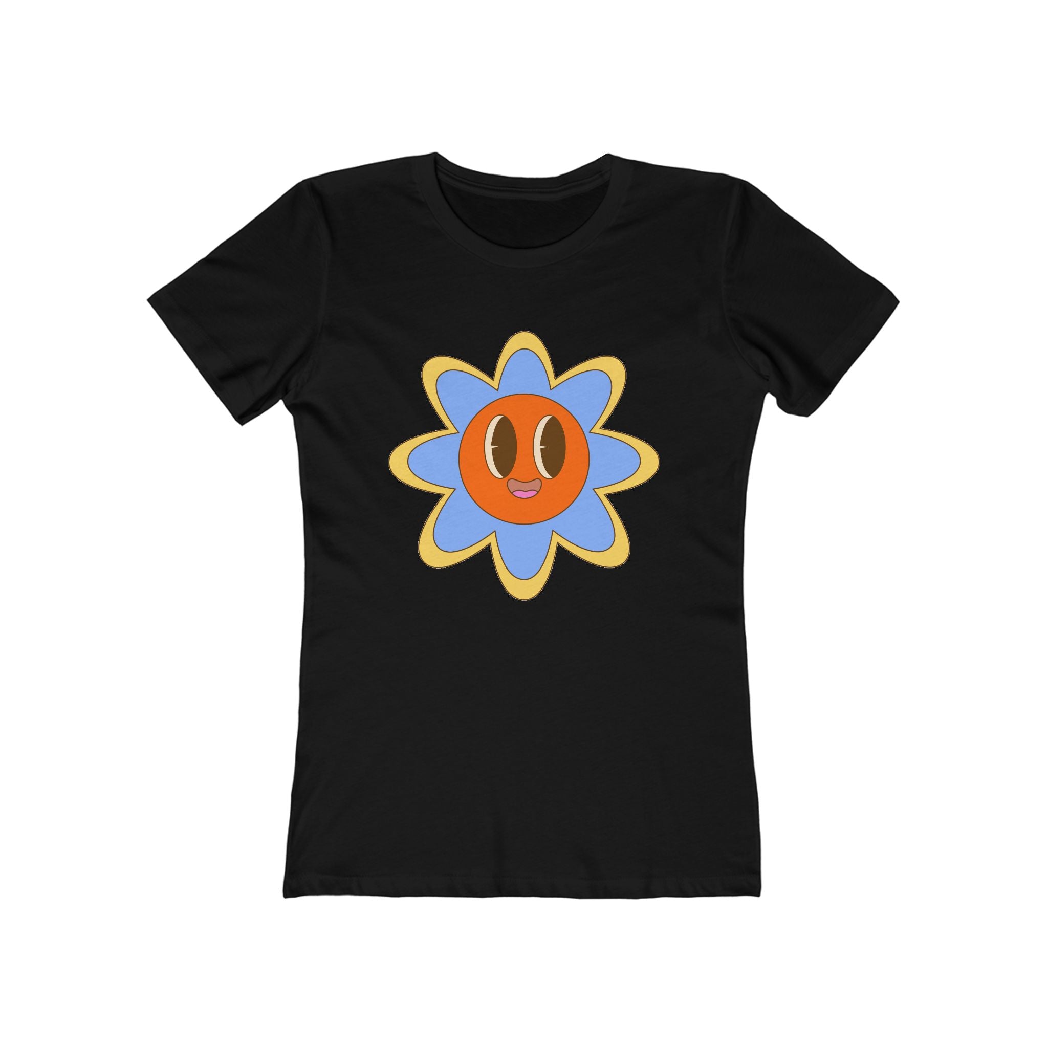 Flower Women's Tshirt, Floral Graphic Tee, Casual Top for Her, Spring Blossom Shirt, Botanical Print Blouse