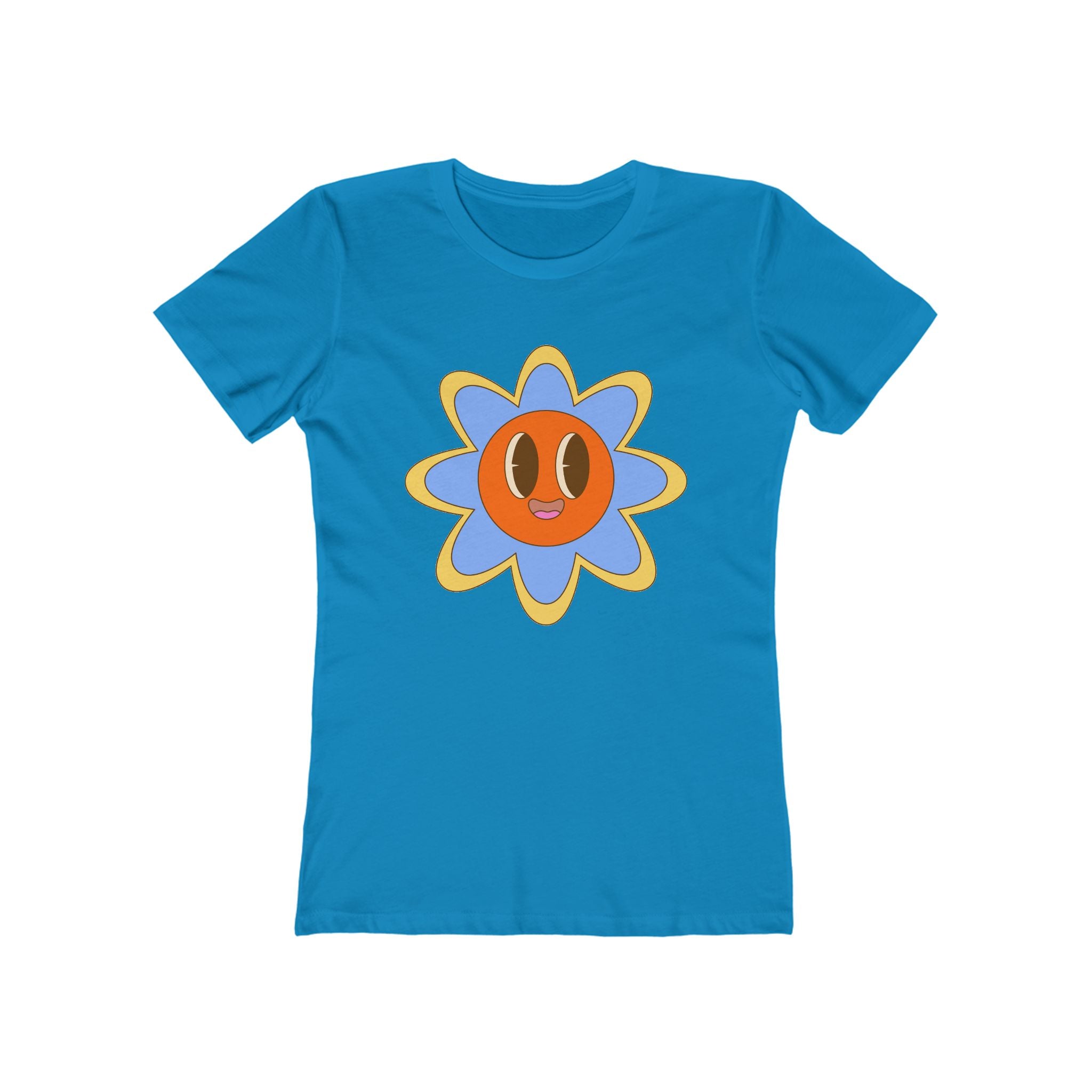 Flower Women's Tshirt, Floral Graphic Tee, Casual Top for Her, Spring Blossom Shirt, Botanical Print Blouse
