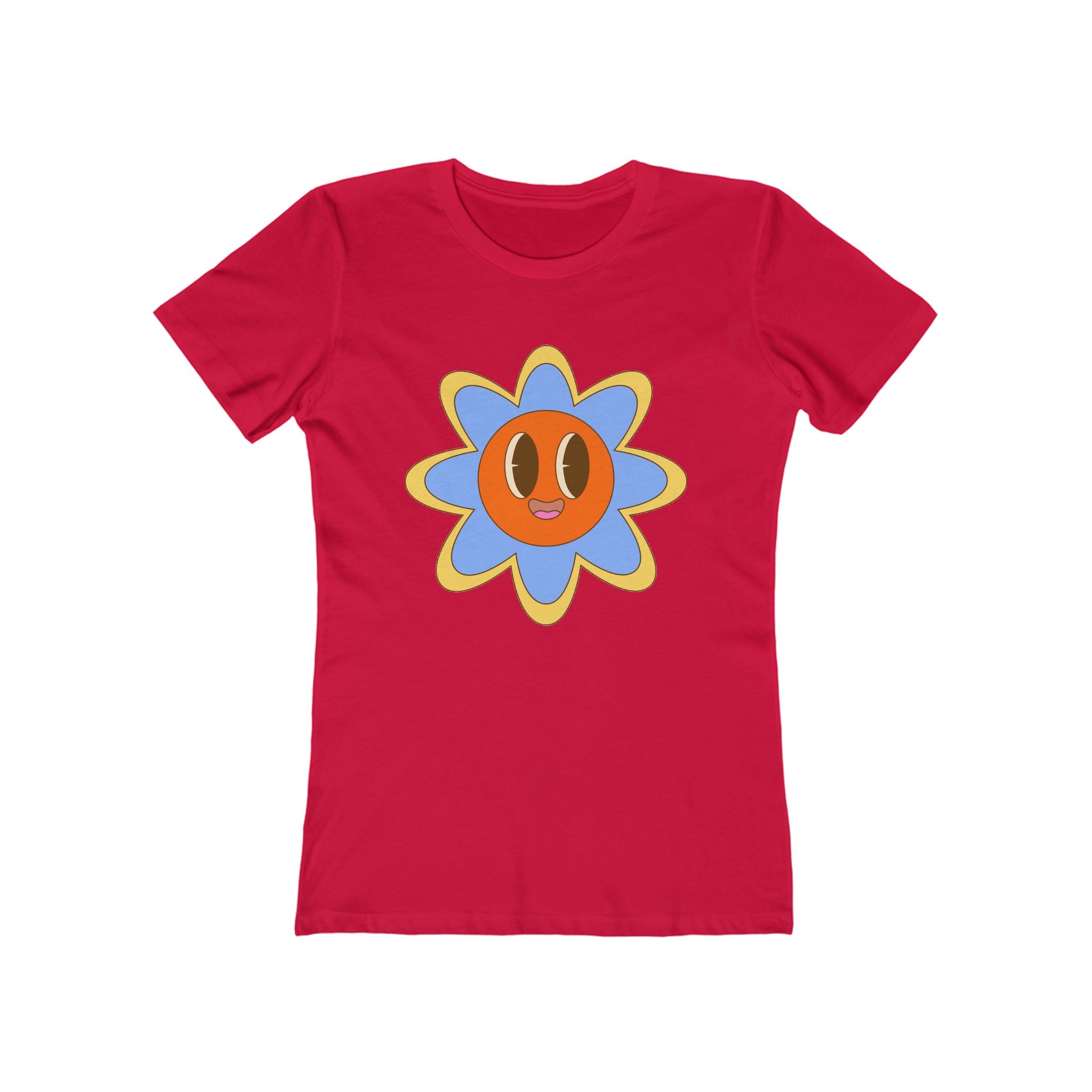 Flower Women's Tshirt, Floral Graphic Tee, Casual Top for Her, Spring Blossom Shirt, Botanical Print Blouse