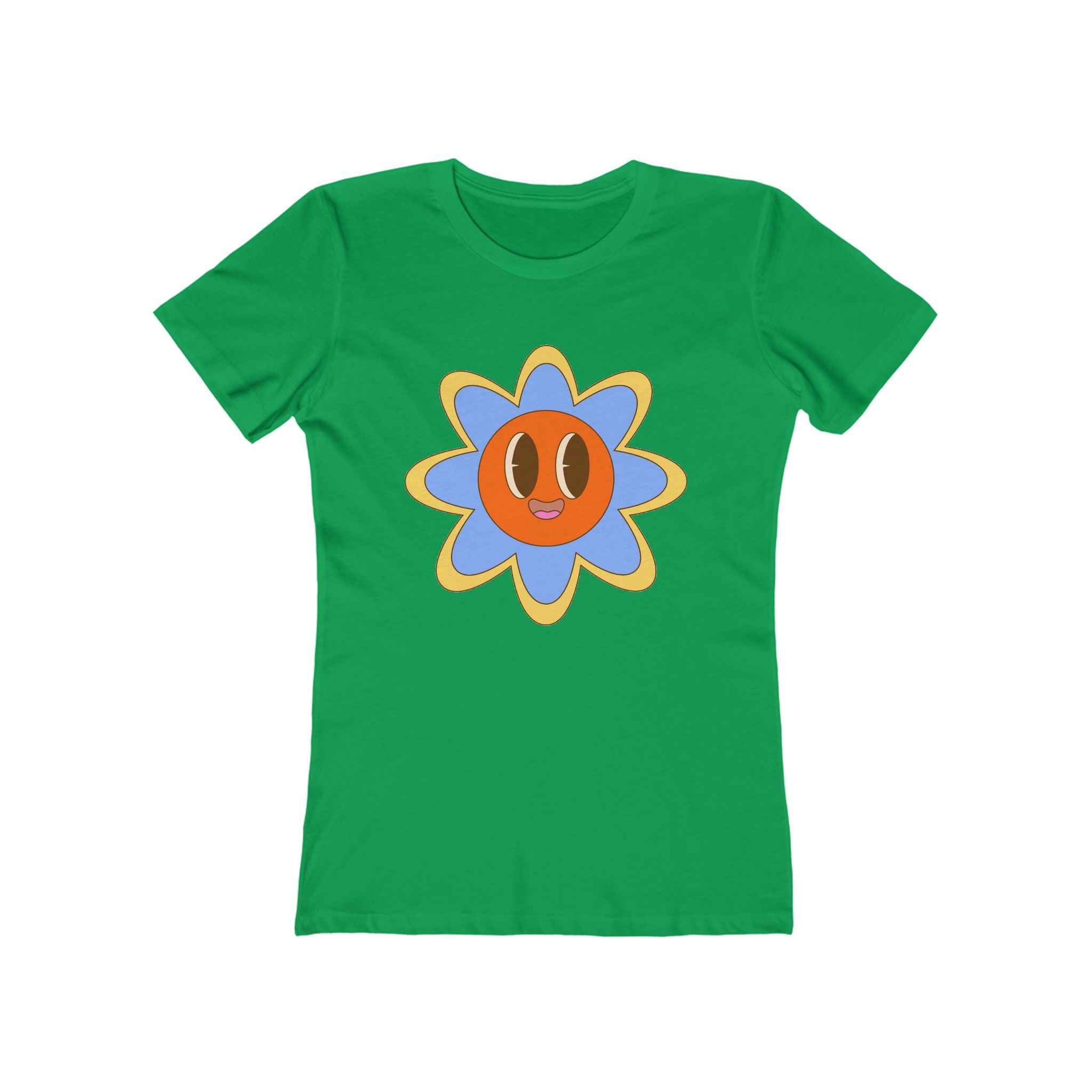 Flower Women's Tshirt, Floral Graphic Tee, Casual Top for Her, Spring Blossom Shirt, Botanical Print Blouse