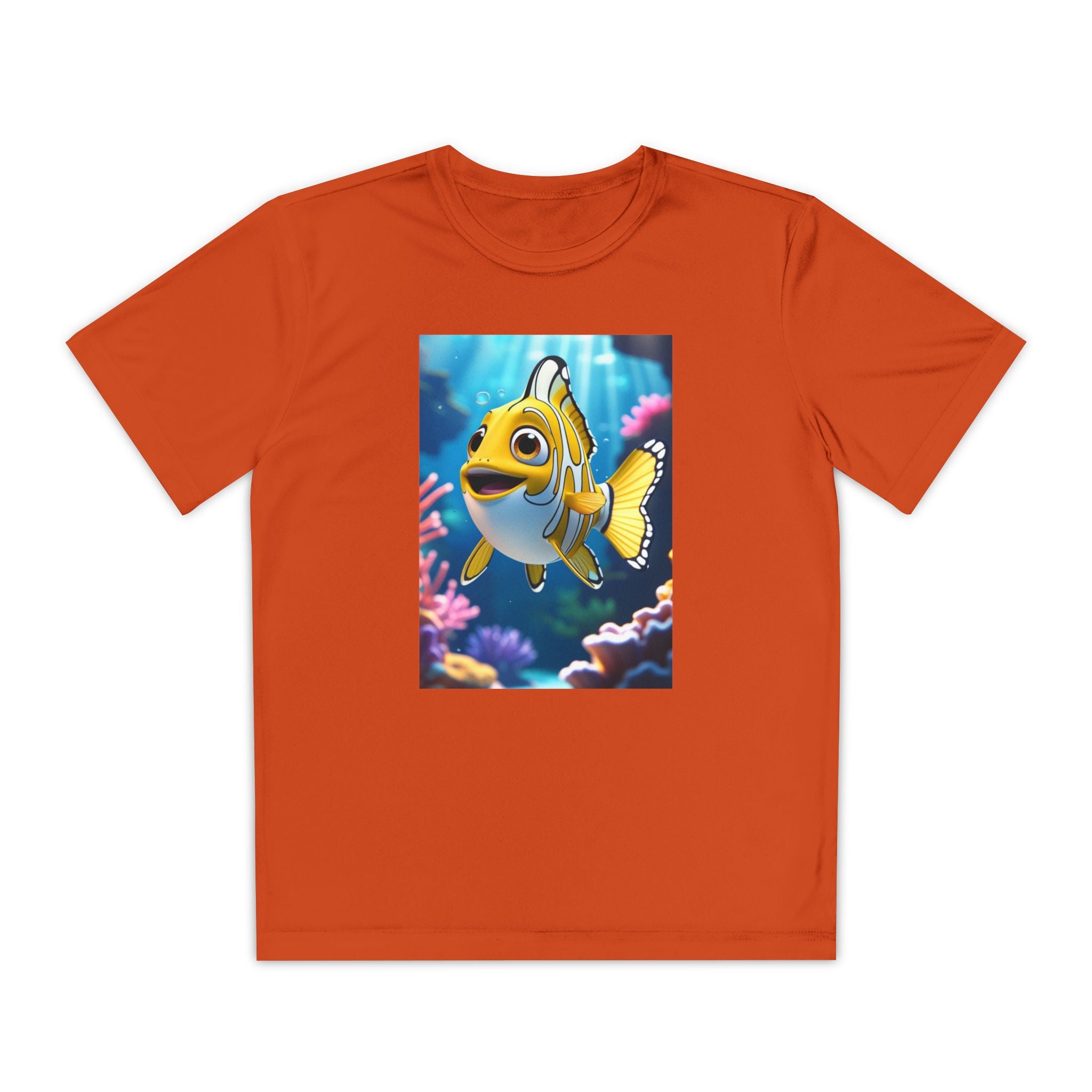 Nemo Fish Ocean Youth T-Shirt - Underwater Kids Tee, Finding Nemo Shirt, Beach Vacation Clothing, Ocean Lover Gift, Fish Theme Top