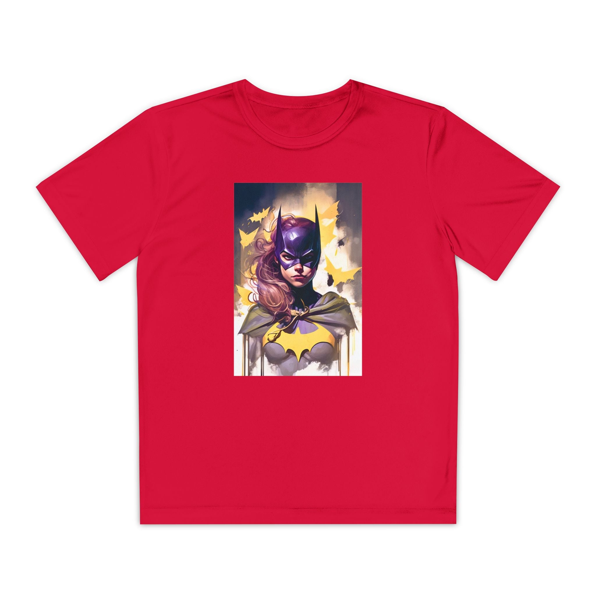 Superhero Youth T-Shirt Sports Graphic Tee, Cool Athletic Shirt for Kids