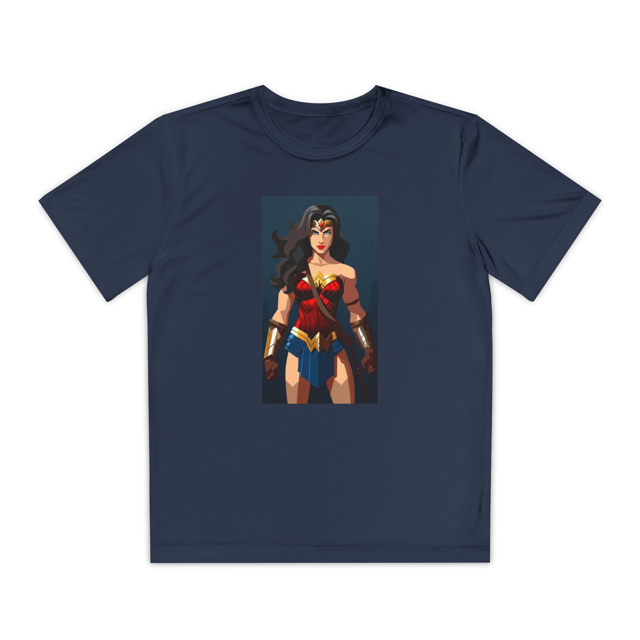Superhero Youth T-Shirt Sports Graphic Tee, Cool Athletic Shirt for Kids