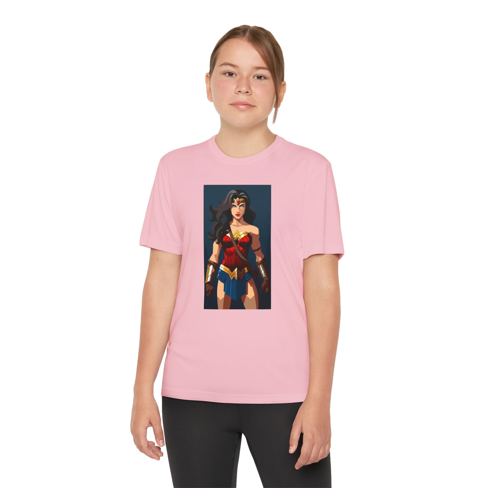 Superhero Youth T-Shirt Sports Graphic Tee, Cool Athletic Shirt for Kids