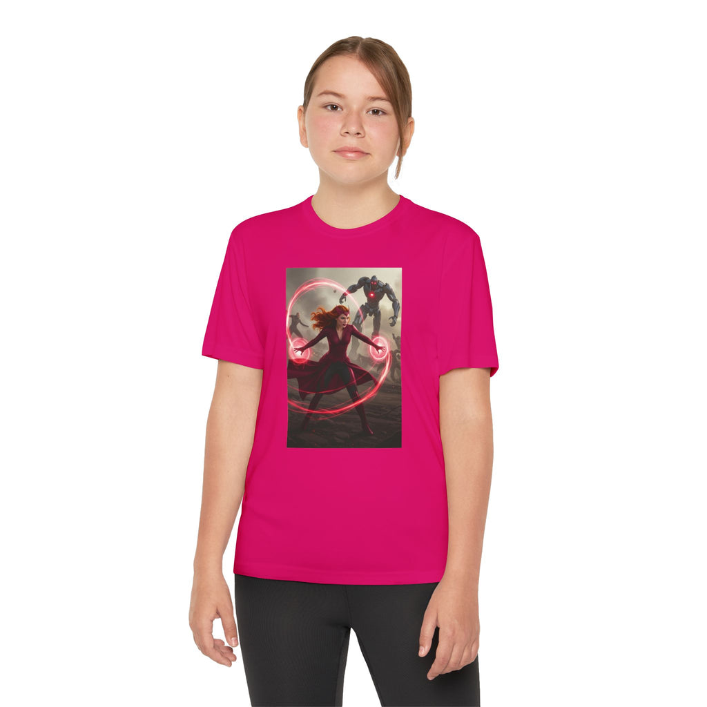 Superhero Youth T-Shirt Sports Graphic Tee, Cool Athletic Shirt for Kids