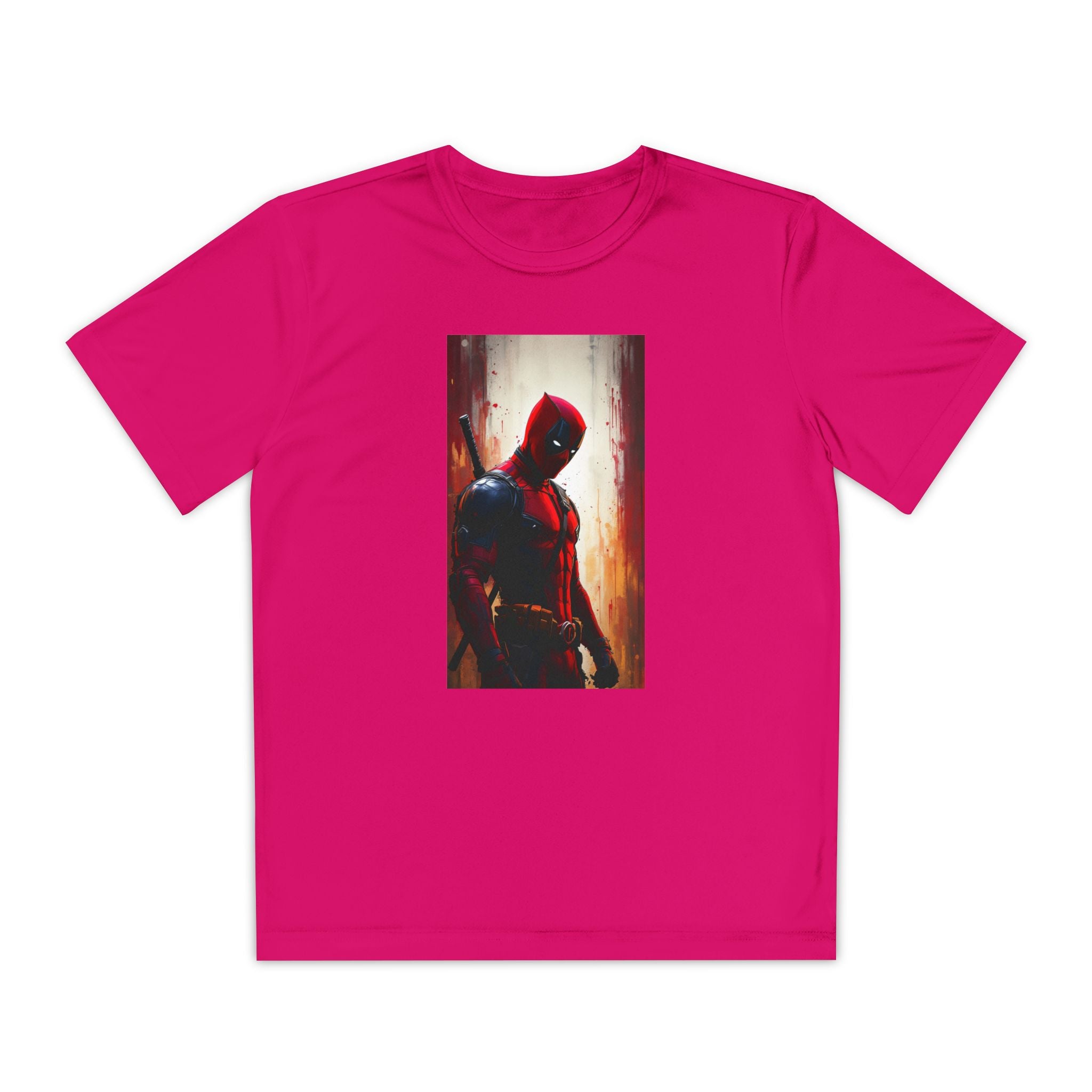 Deadpool Superhero Marvel Patriotic, Kids Graphic T-Shirt, Boys Hero Top, Girls Comic Book Clothing, Birthday