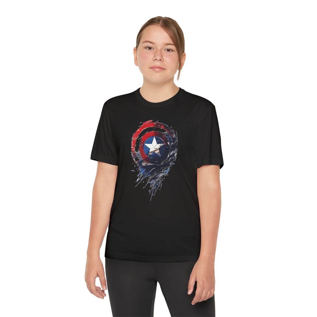 Advengers Youth T-Shirt Sports Graphic Tee, Cool Athletic Shirt for Kids