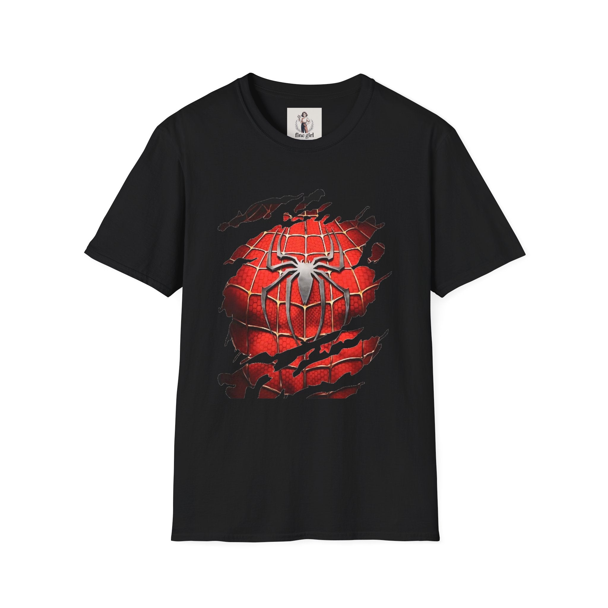 Spiderman Superhero Marvel Unisex Softstyle T-Shirt, Comic Book Tee, Geeky Clothing, Cosplay Costume Top