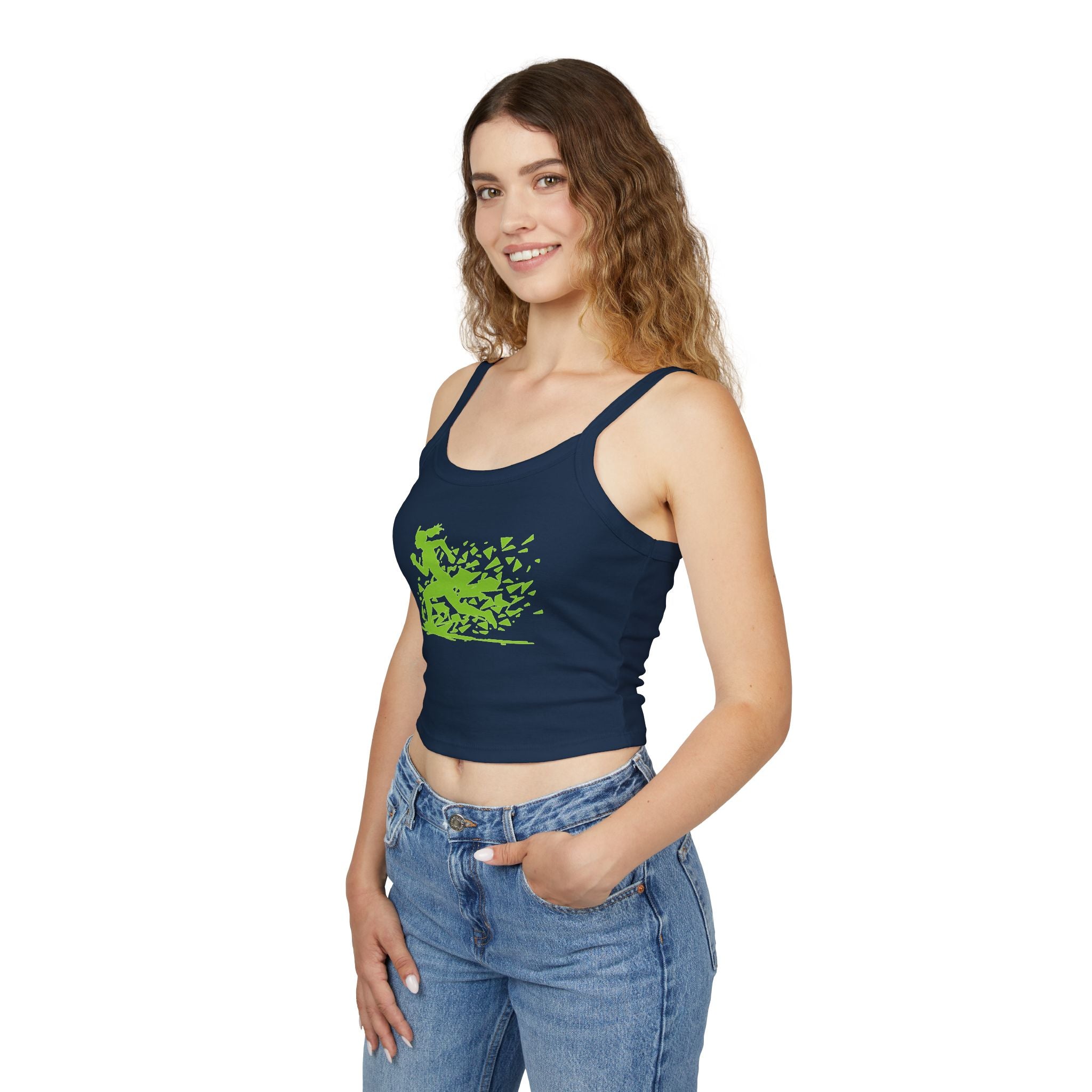 Running Woman Tank Top, Athletic Workout Top, Fitness Sleeveless Shirt, Jogging Muscle Tee, Exercise Gym Cami