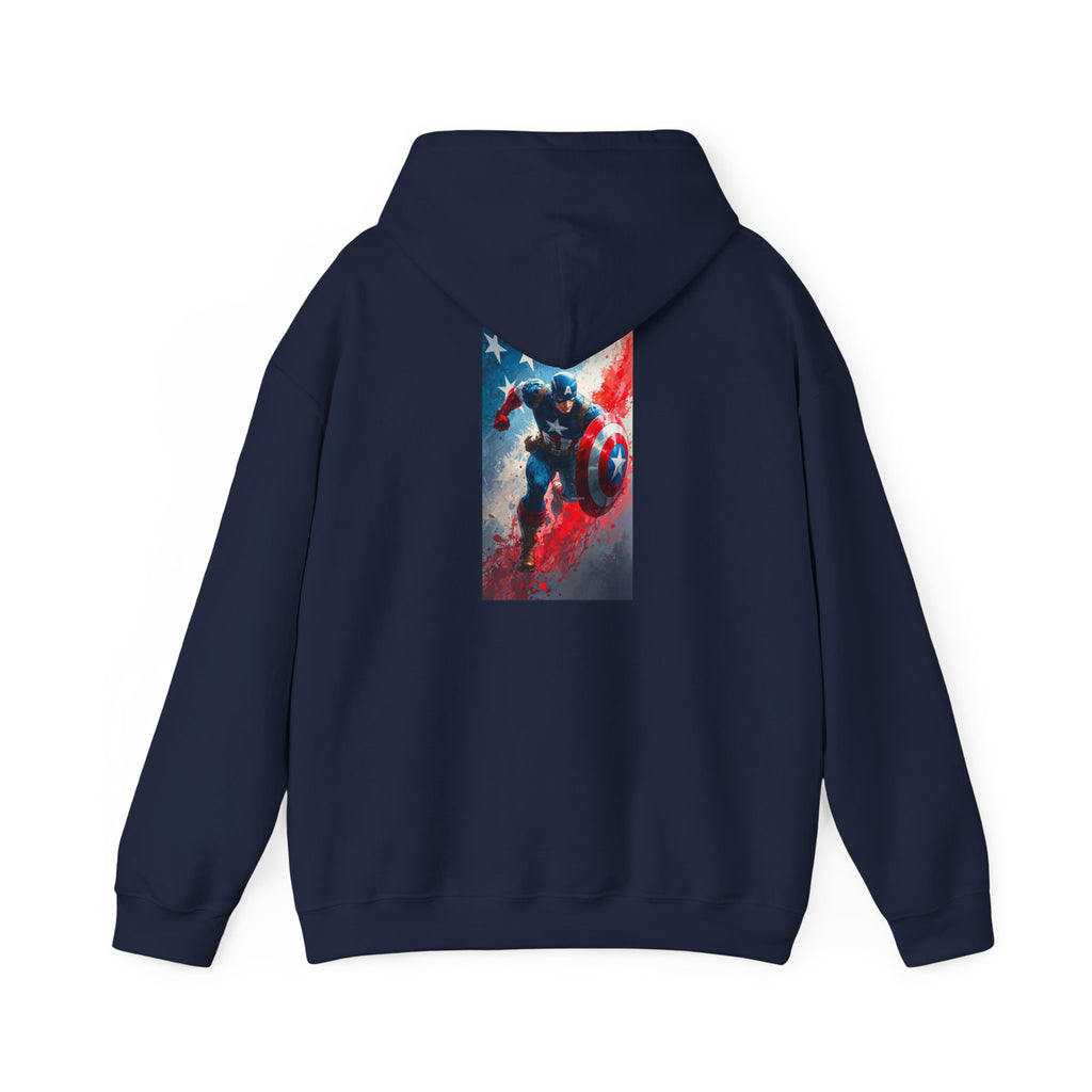 Hooded Sweatshirt - Captain America Design