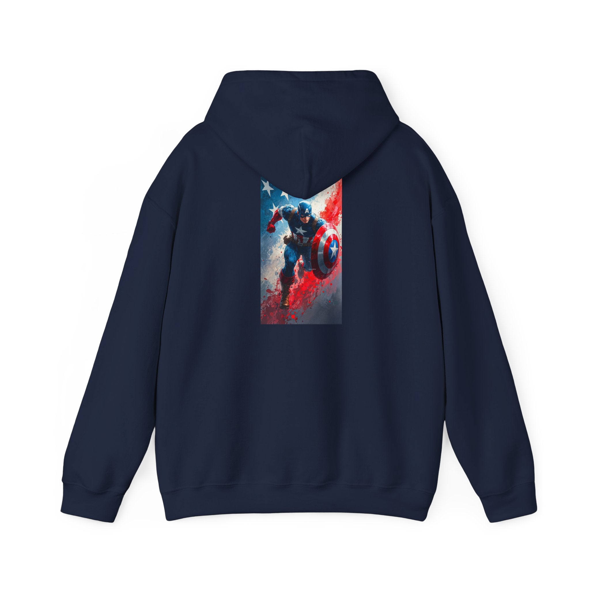 Hooded Sweatshirt - Captain America Design