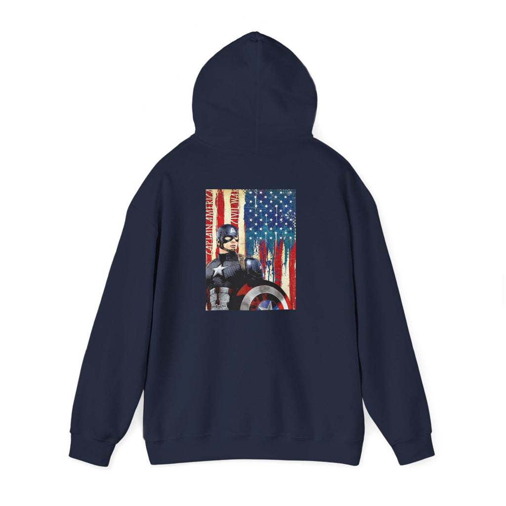 Hooded Sweatshirt - Captain America Design