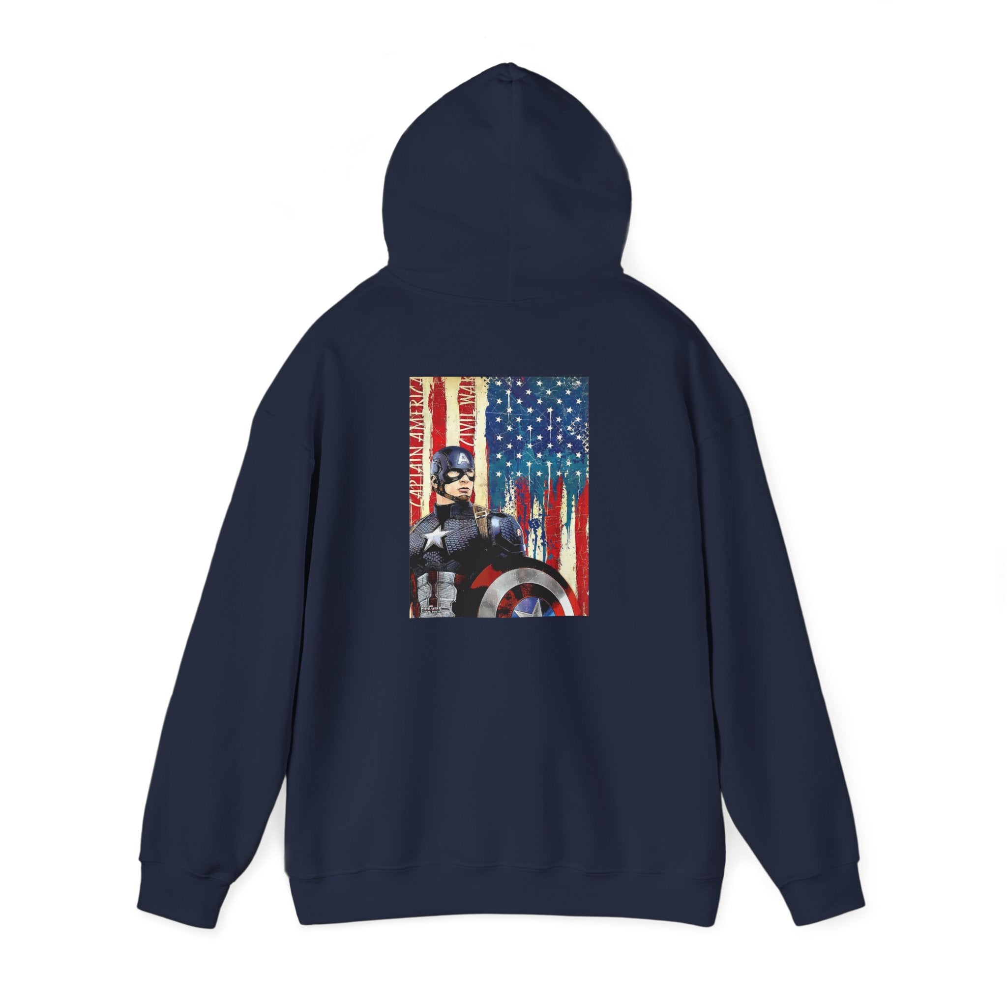 Hooded Sweatshirt - Captain America Design
