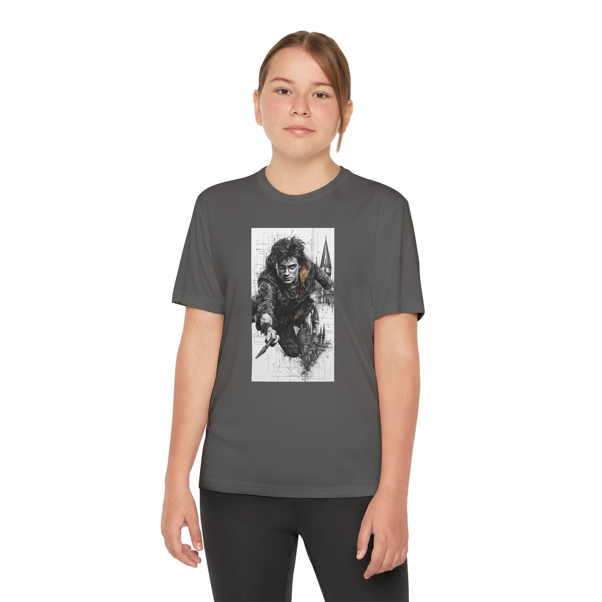 Youth Competitor Tee - Harry Potter, Wizard School Shirt, Magical Kids Top, Hogwarts Fan Gift, Sorcerer's Stone T-Shirt