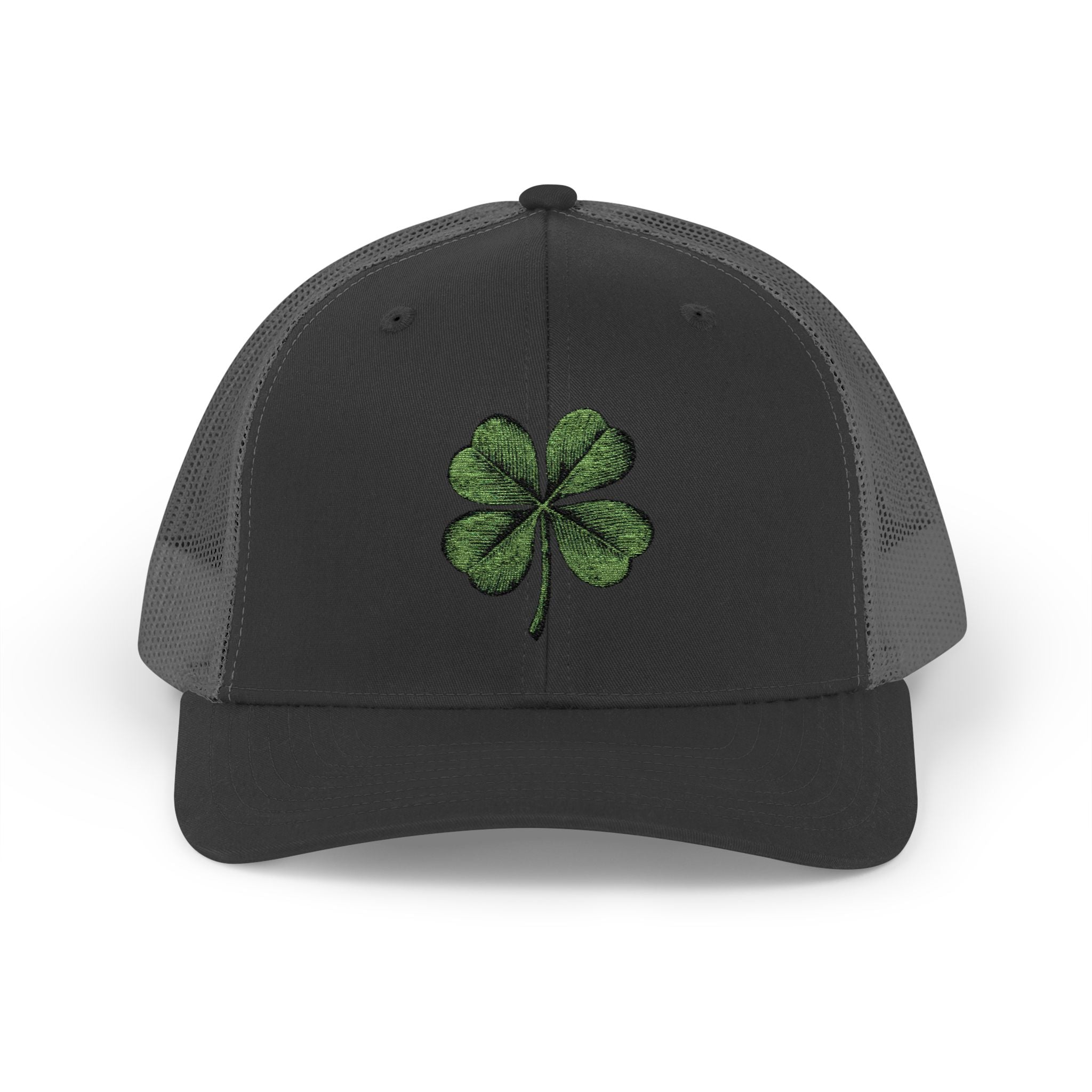 St. Patrick's Day Lucky 4-Leaf Clover Snapback Trucker Cap