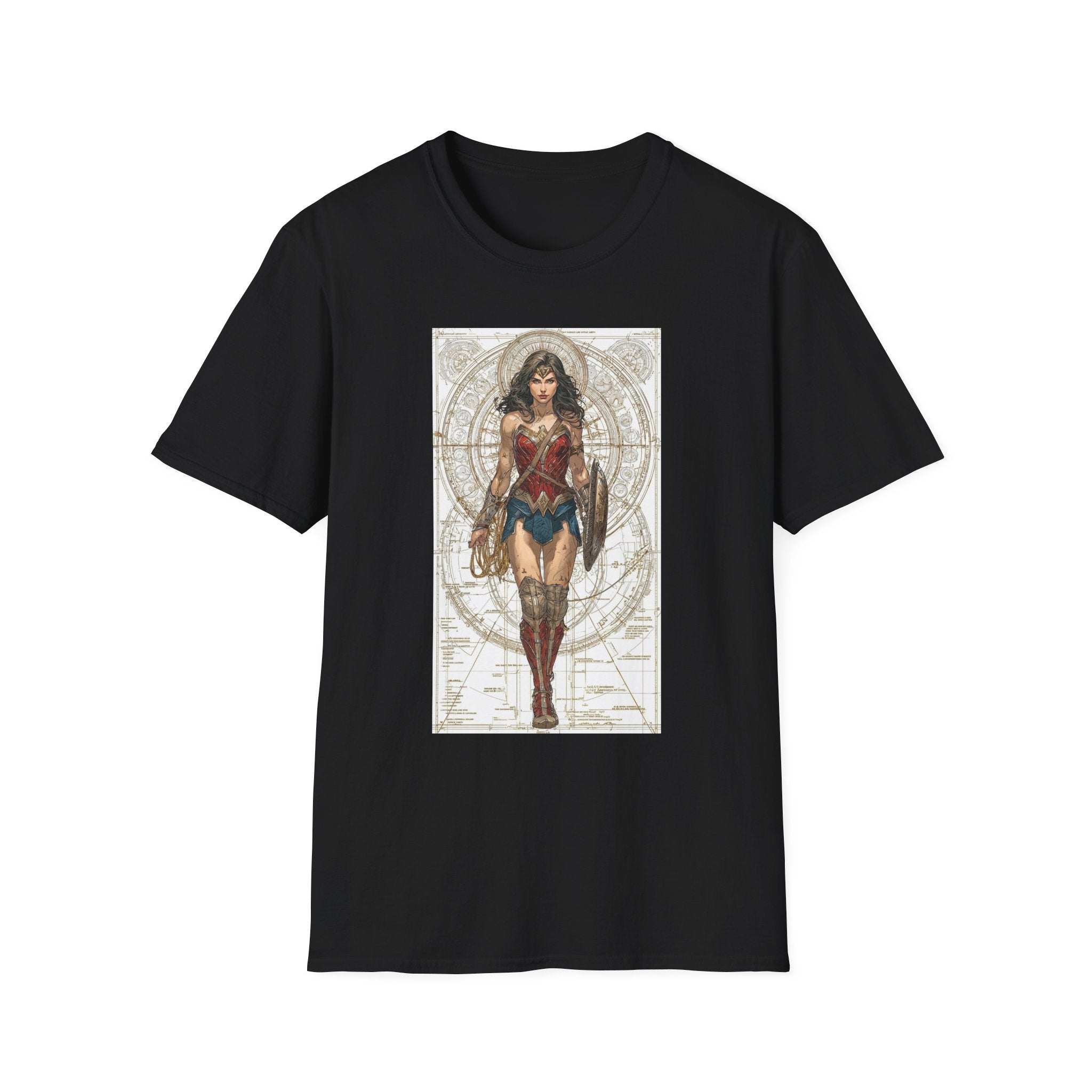 Wonder Woman Marvel T-Shirt - Comic Book Hero Unisex Tee, Graphic Top for Fans, Gift for Geeks, Justice League Shirt, Dark Knight