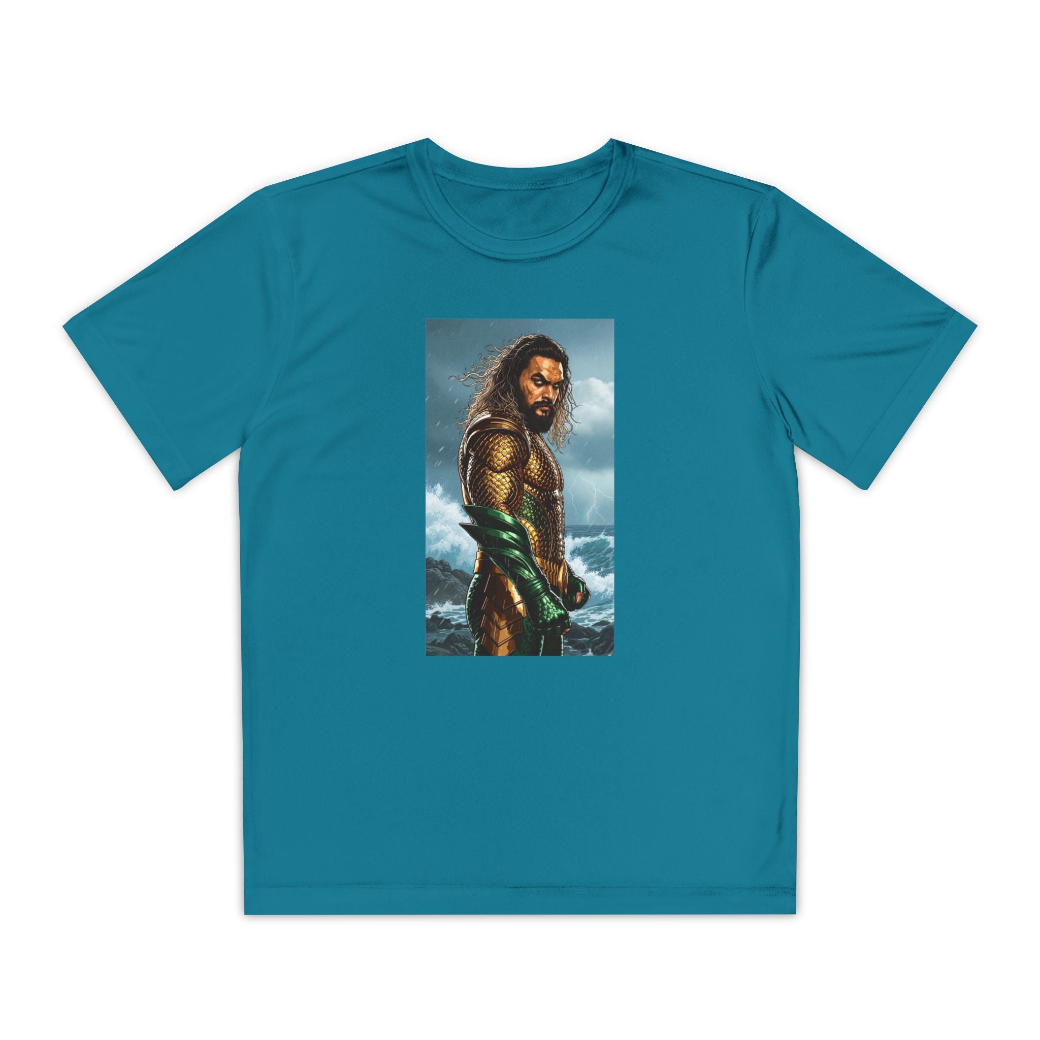 Aquaman Superhero Youth Tee, Kids Superhero Shirt, Child Aquaman T-shirt, Comic Book Tee, Superhero Fan Gift