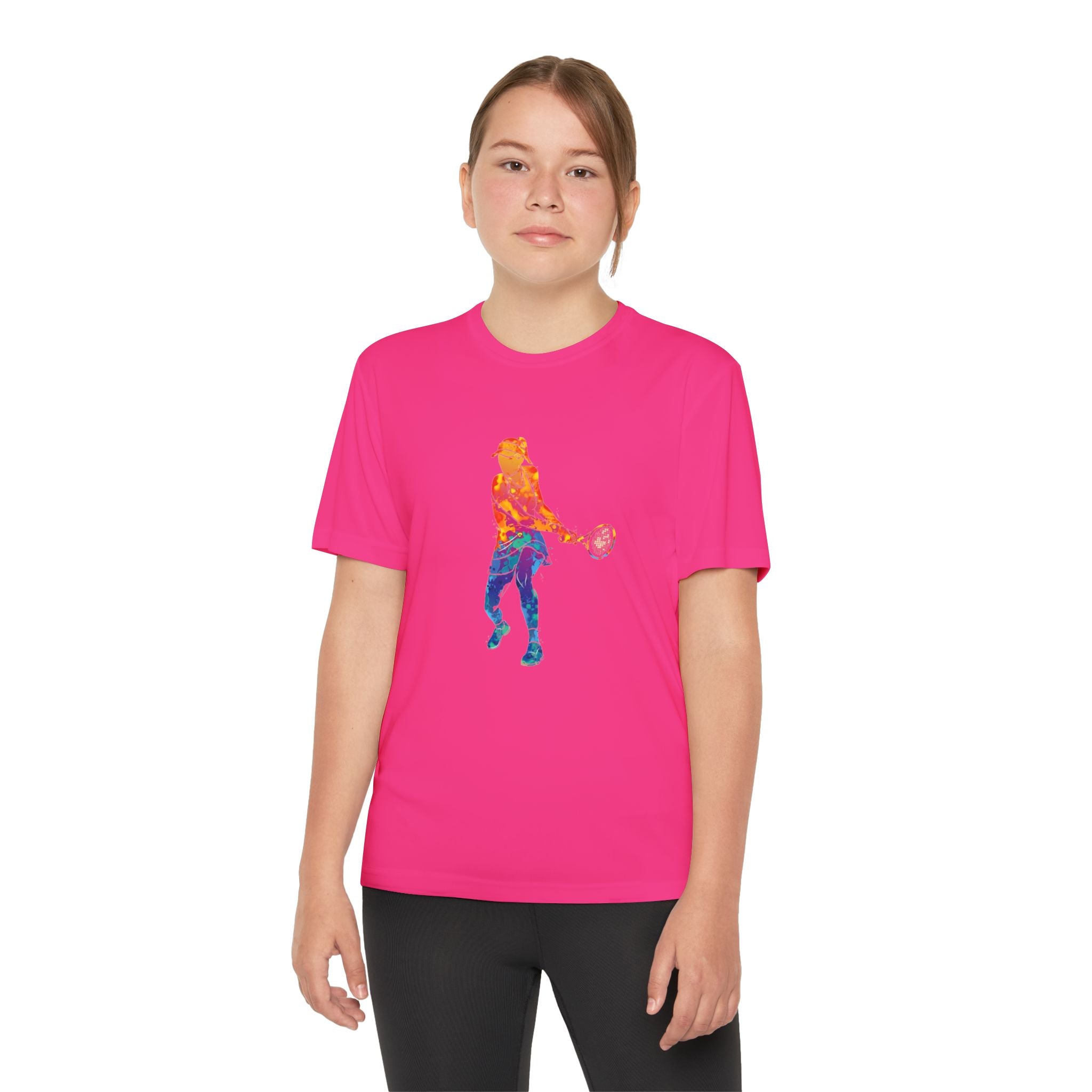 Tennis Youth Sports Graphic Tee, Cool Athletic Shirt for Kids, Perfect for Sports Events, Team Spirit, Birthday Gift, Summer Activities