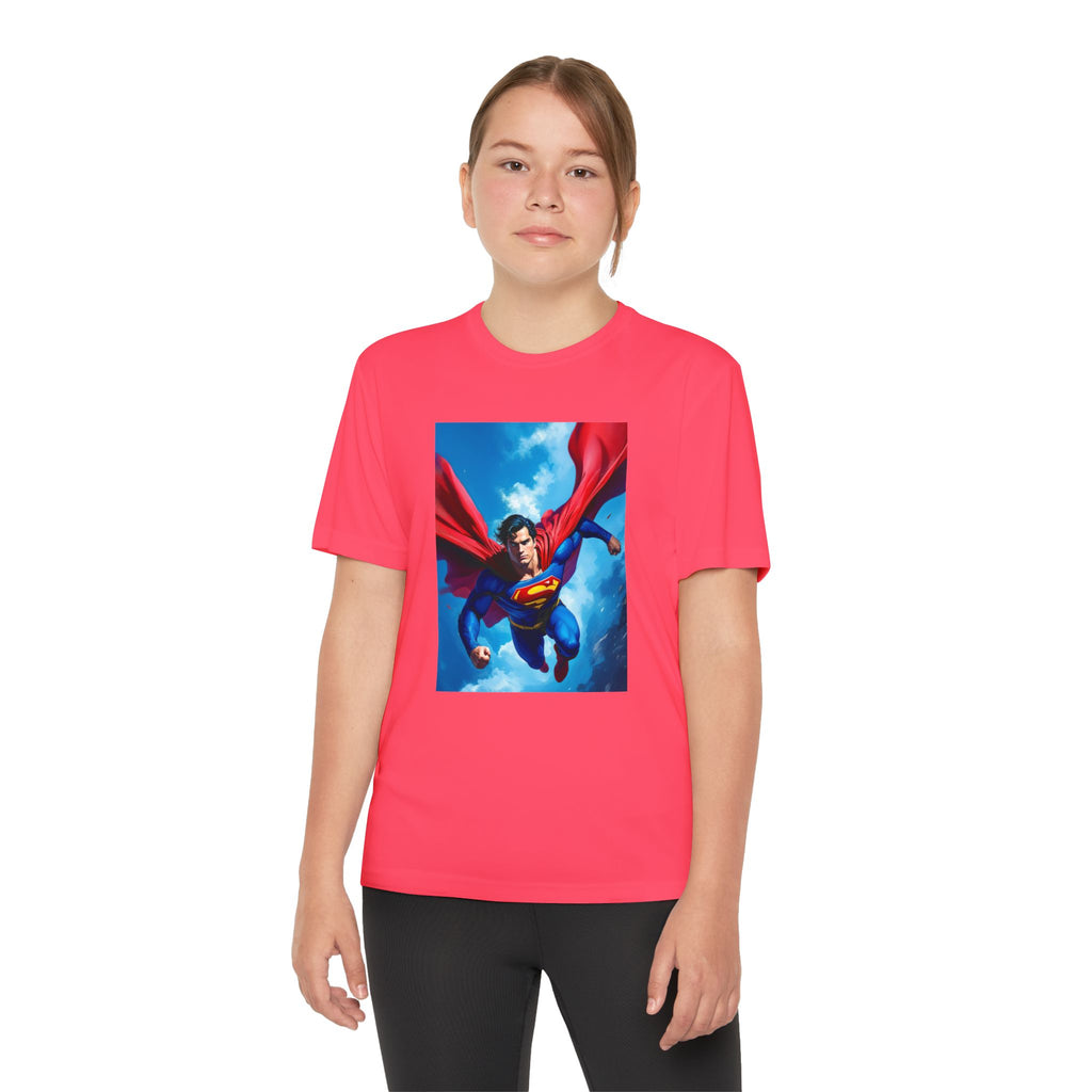 Superman Superhero Marvel T-Shirt, Youth Competitor Tee,  Kids Comic Book Hero Top, Children's Graphic Tee, Youth Super Power T-Shirt