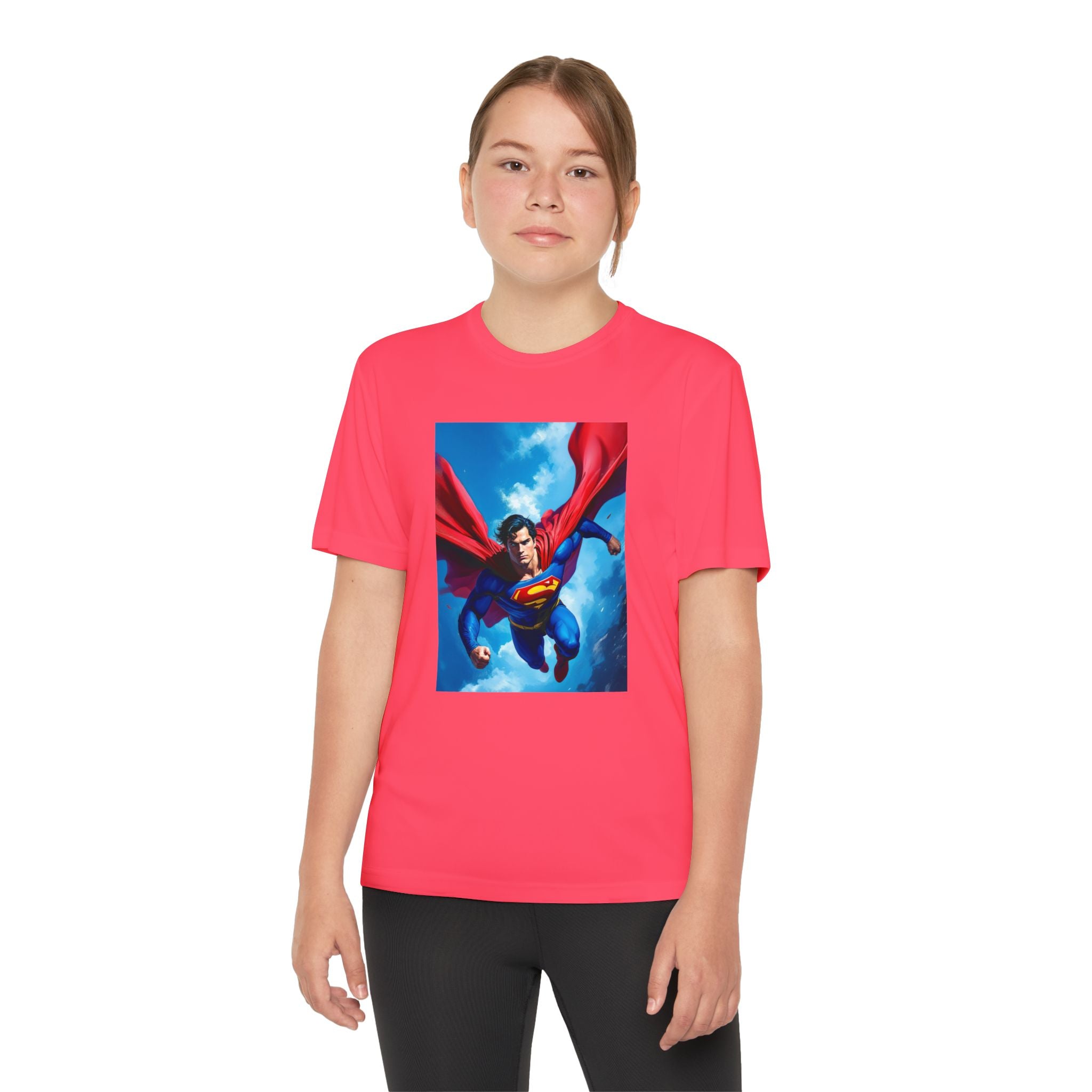 Superman Superhero Marvel T-Shirt, Youth Competitor Tee,  Kids Comic Book Hero Top, Children's Graphic Tee, Youth Super Power T-Shirt