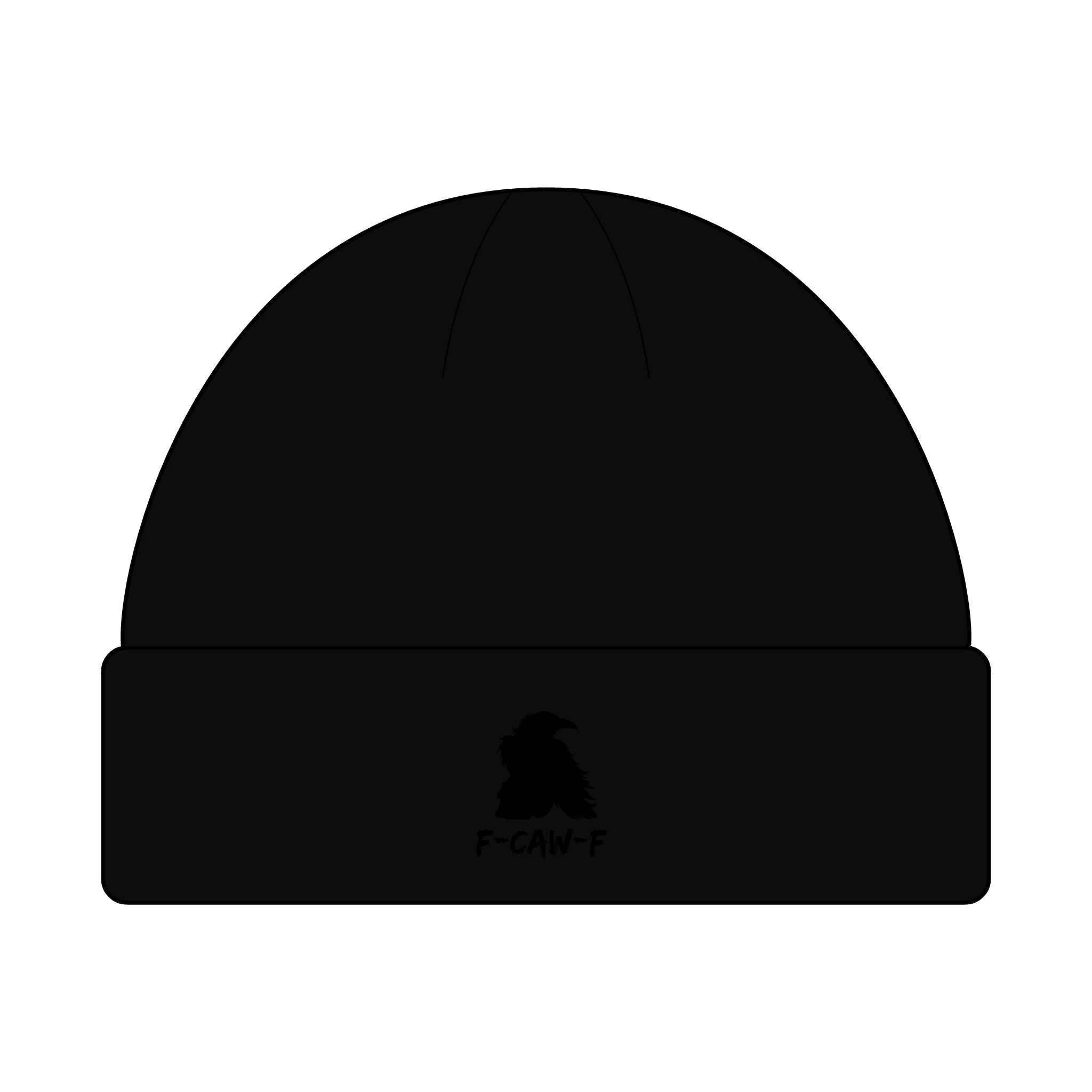 F-CAW-F Beanie Hat - Knit Winter Cap, Warm Headwear, Cozy Skull Cap, Cute Slouchy Beanie, Stylish Knit Beanie