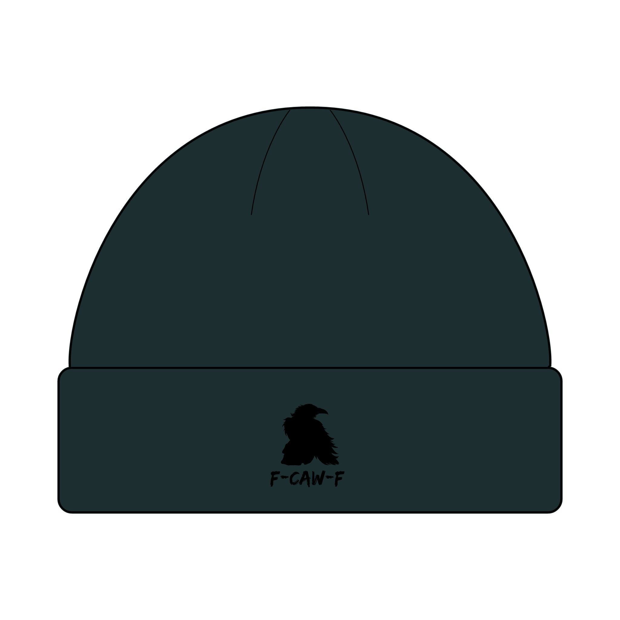 F-CAW-F Beanie Hat - Knit Winter Cap, Warm Headwear, Cozy Skull Cap, Cute Slouchy Beanie, Stylish Knit Beanie