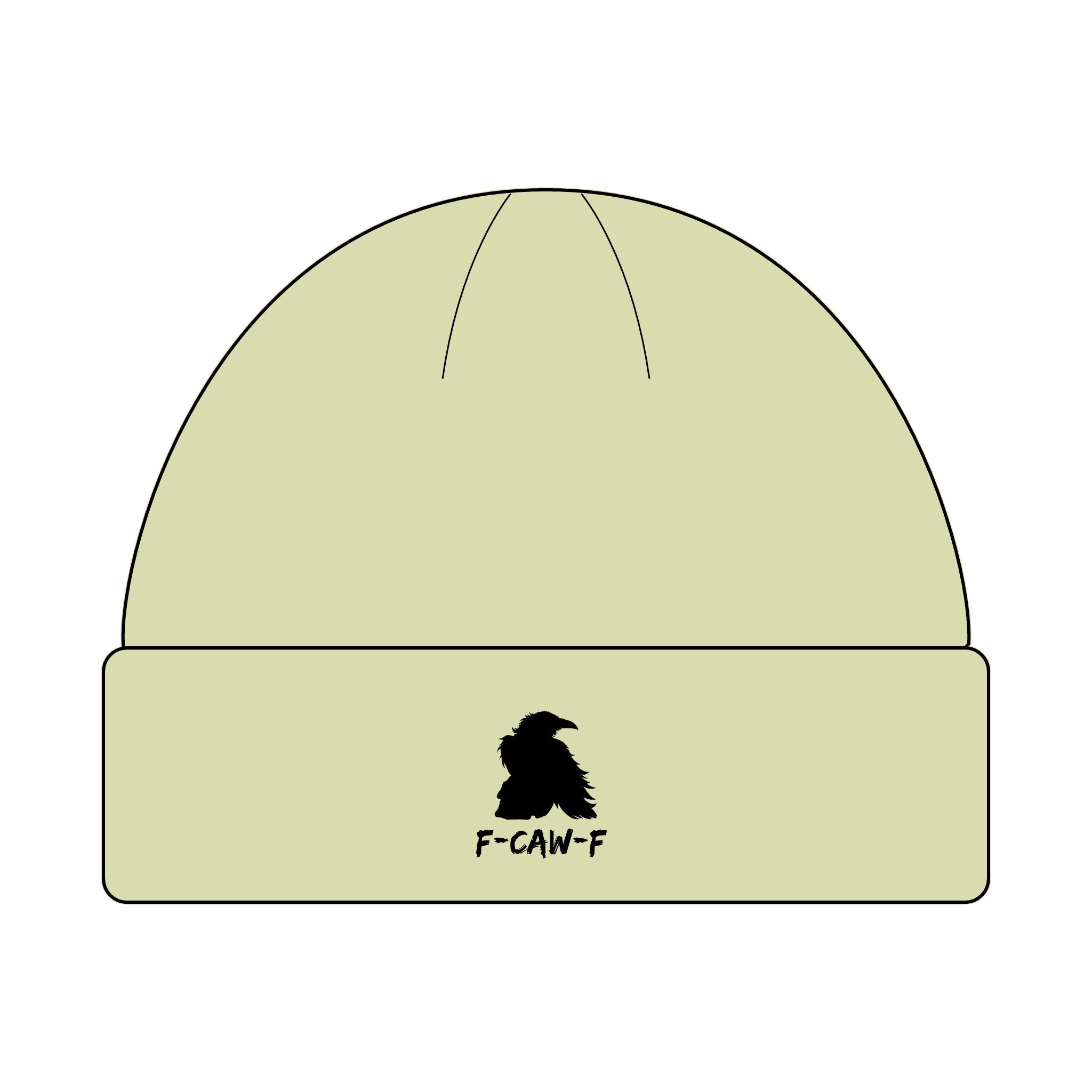 F-CAW-F Beanie Hat - Knit Winter Cap, Warm Headwear, Cozy Skull Cap, Cute Slouchy Beanie, Stylish Knit Beanie