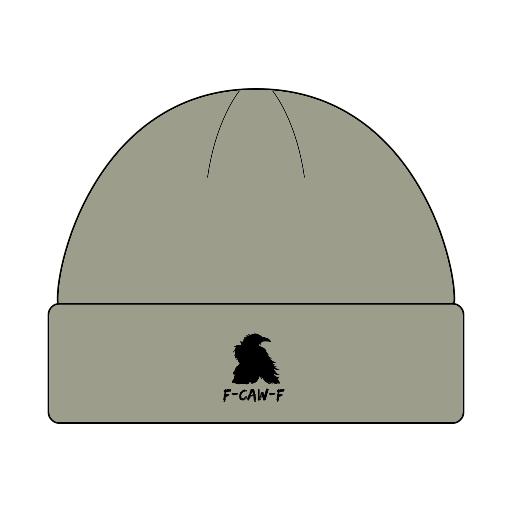 F-CAW-F Beanie Hat - Knit Winter Cap, Warm Headwear, Cozy Skull Cap, Cute Slouchy Beanie, Stylish Knit Beanie