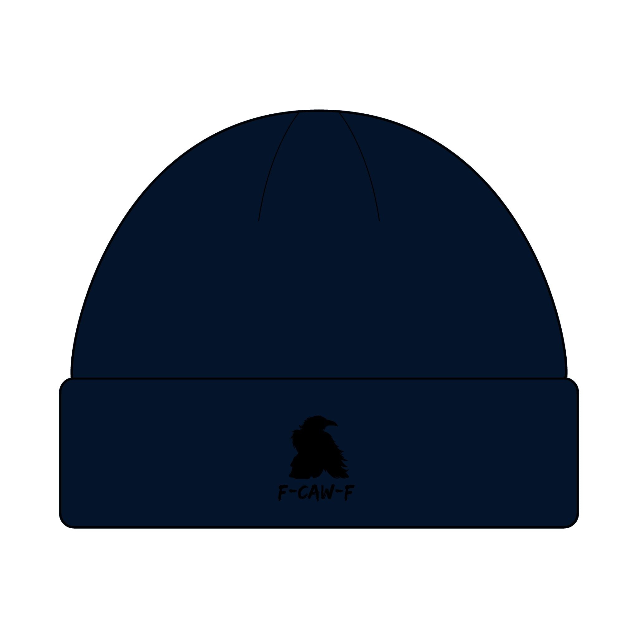 F-CAW-F Beanie Hat - Knit Winter Cap, Warm Headwear, Cozy Skull Cap, Cute Slouchy Beanie, Stylish Knit Beanie