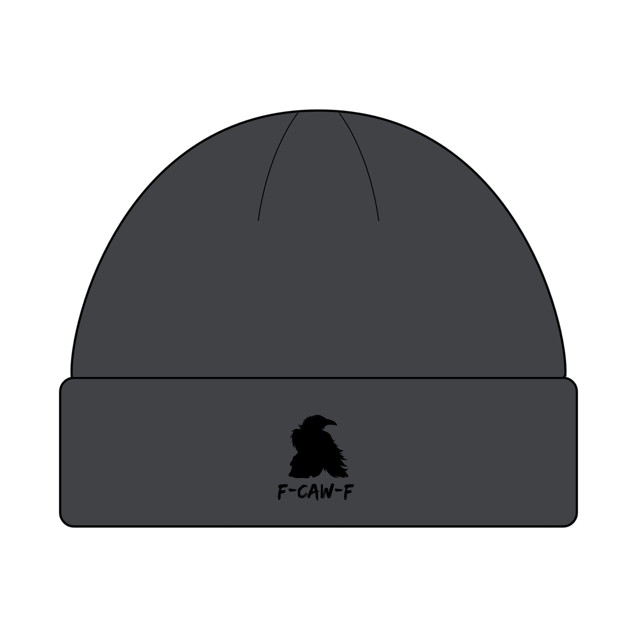 F-CAW-F Beanie Hat - Knit Winter Cap, Warm Headwear, Cozy Skull Cap, Cute Slouchy Beanie, Stylish Knit Beanie