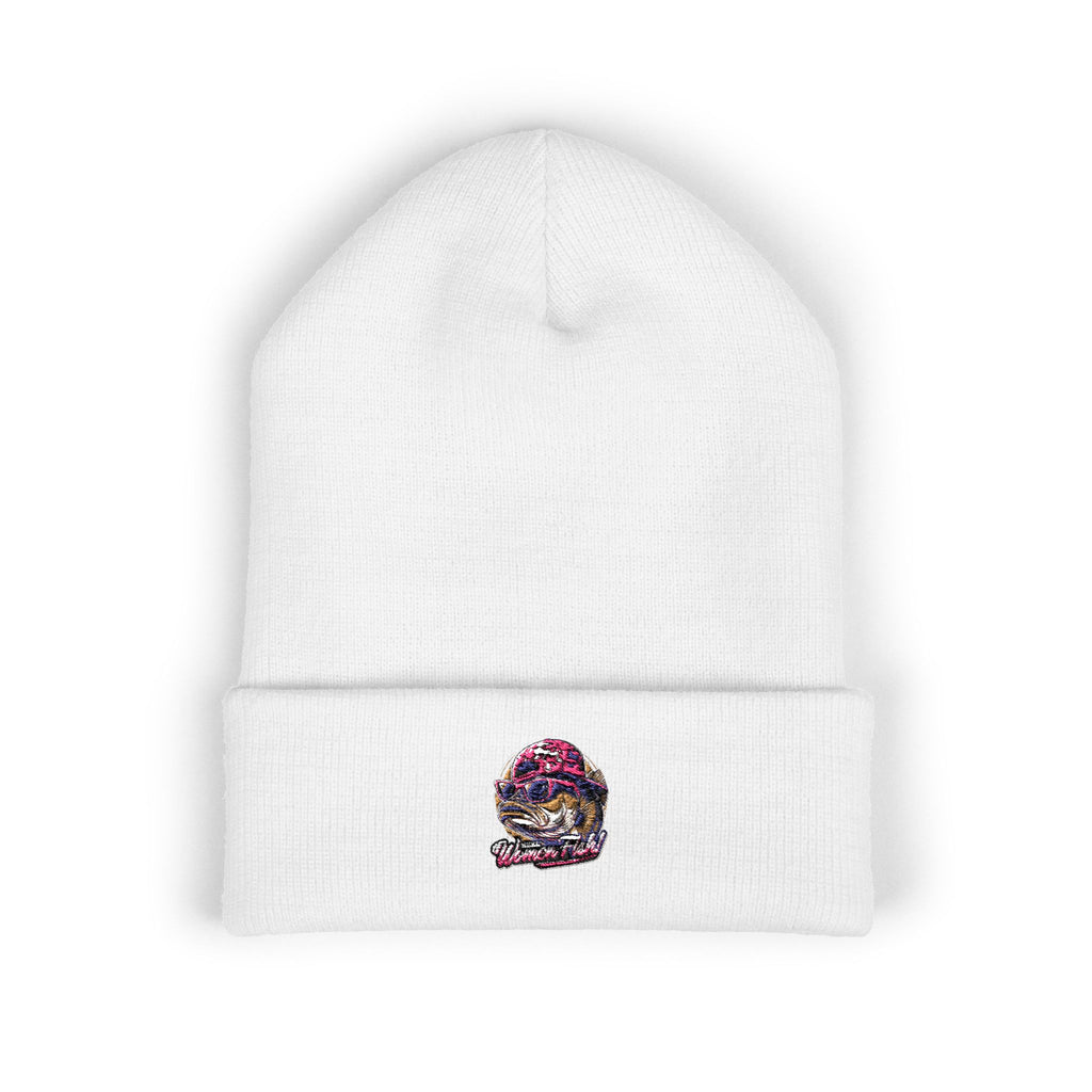 Embroidered Fishing Beanie, Fisherman Gift, Outdoor Apparel, Fishing Gear, Angler Hat, Fishing Lure Beanie