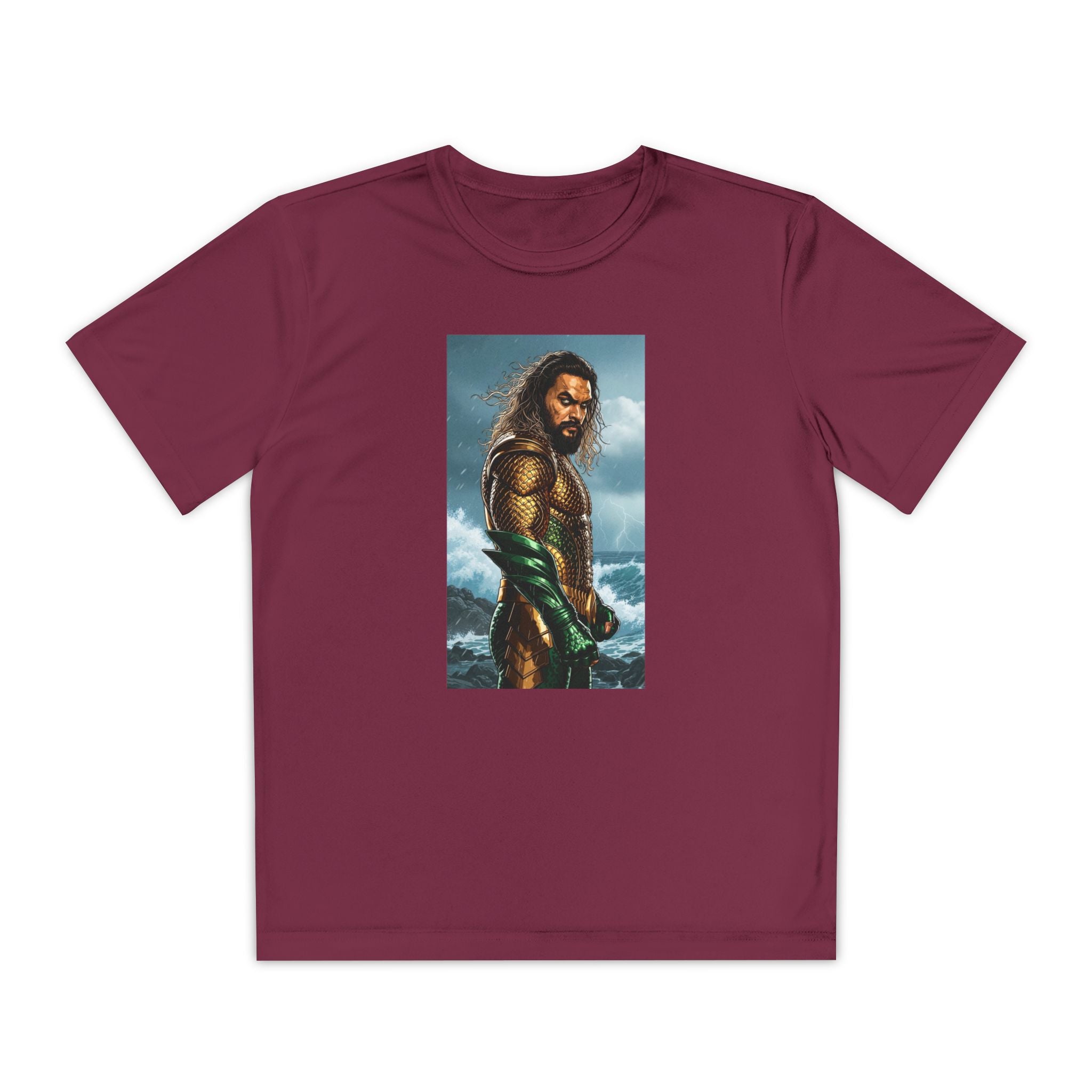 Aquaman Superhero Youth Tee, Kids Superhero Shirt, Child Aquaman T-shirt, Comic Book Tee, Superhero Fan Gift