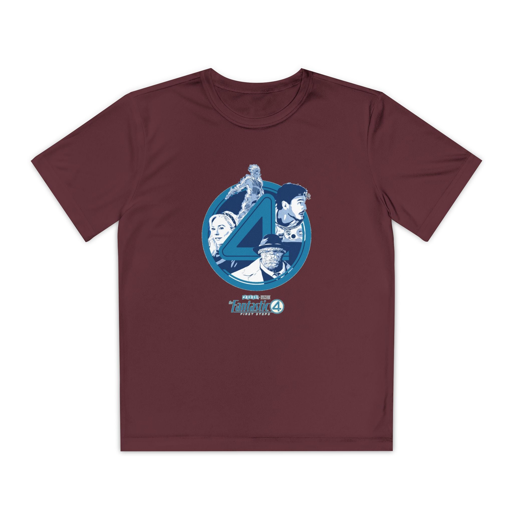 Fantastic 4 Youth T-Shirt Sports Graphic Tee, Cool Athletic Shirt for Kids, Perfect for Sports Events, Team Spirit