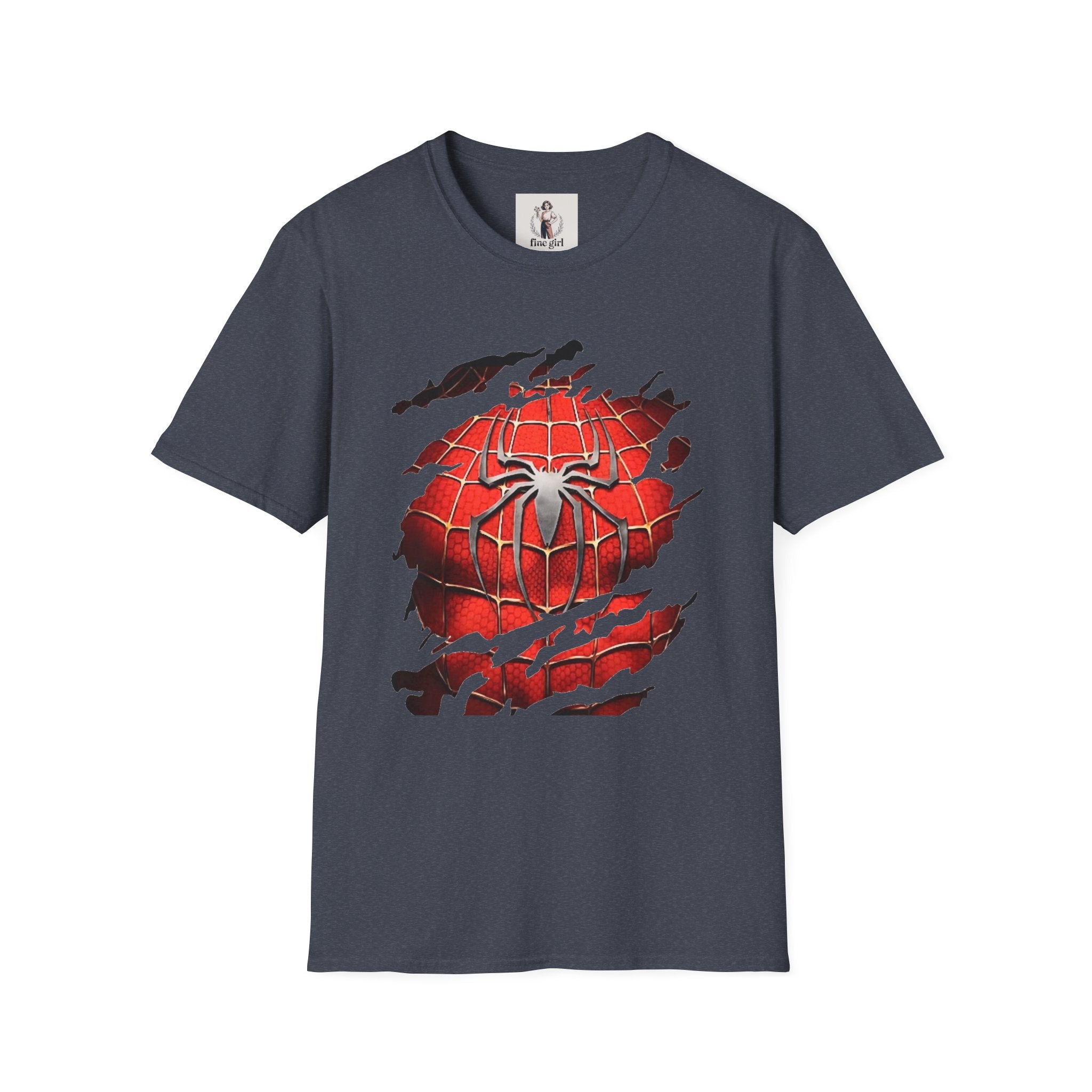 Spiderman Superhero Marvel Unisex Softstyle T-Shirt, Comic Book Tee, Geeky Clothing, Cosplay Costume Top